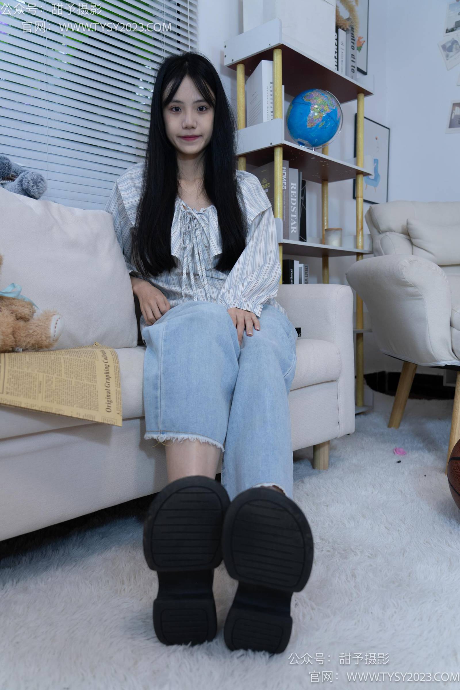 图片[123]-甜予摄影 NO.028 胡桃-皮鞋、白棉袜、裸足[124P] – 速更版-美库