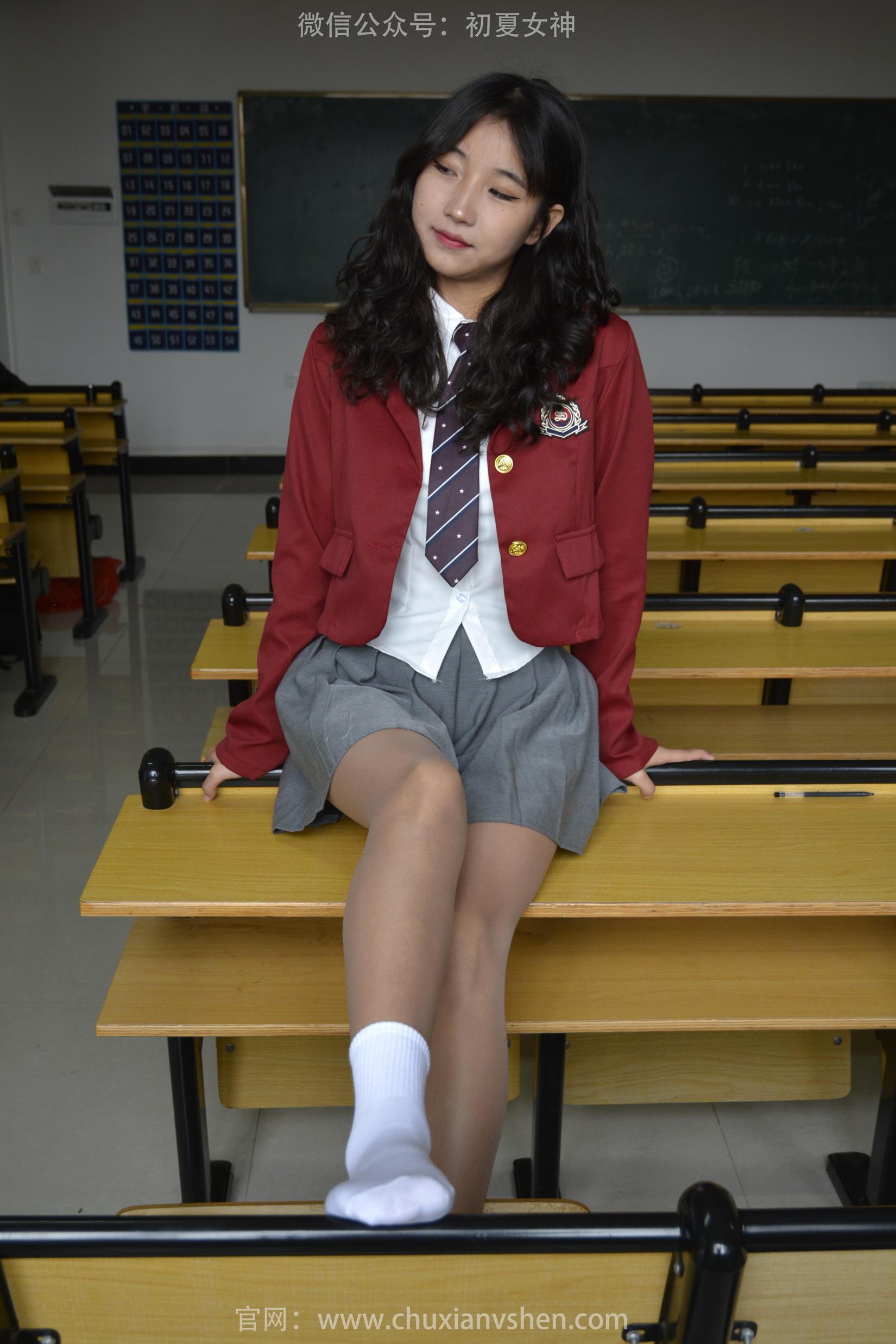 图片[46]-初夏女神 NO.167 点点 校园气息[140P] – 速更版-美库