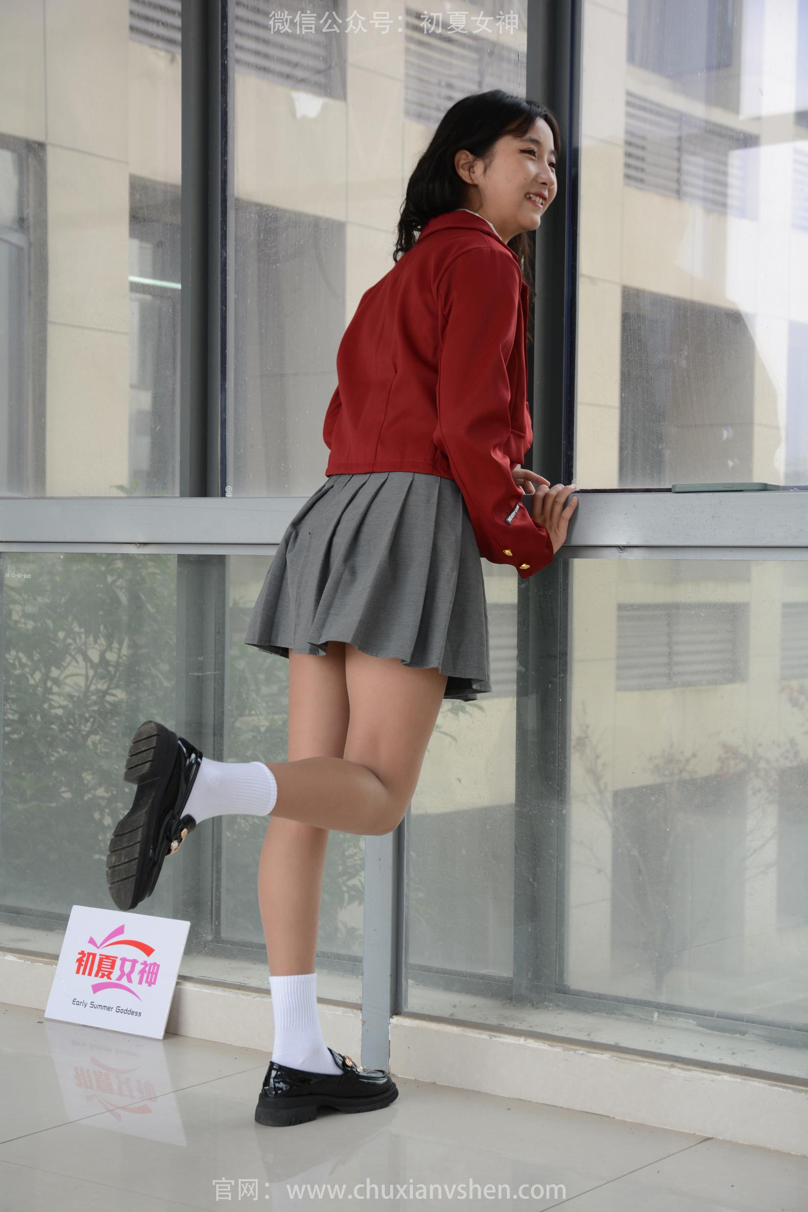 图片[140]-初夏女神 NO.167 点点 校园气息[140P] – 速更版-美库