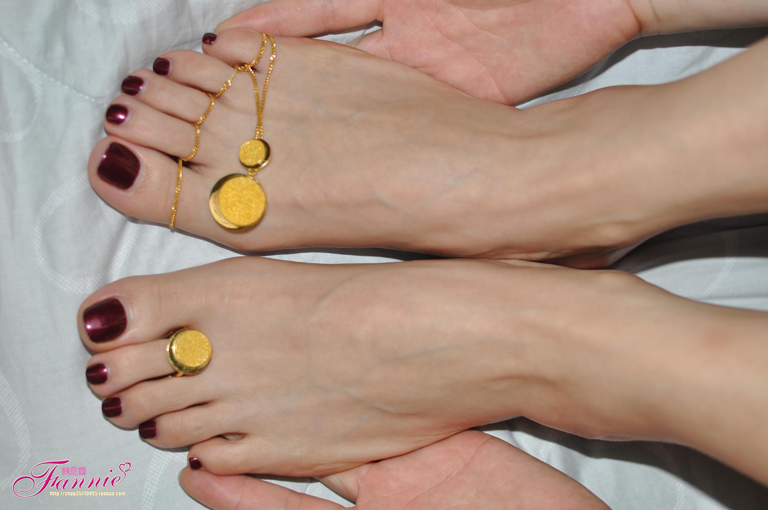 图片[39]-Fannie芬妮每足园 No.566 一缕金丝 玉趾牵[56P] – 速更版-美库