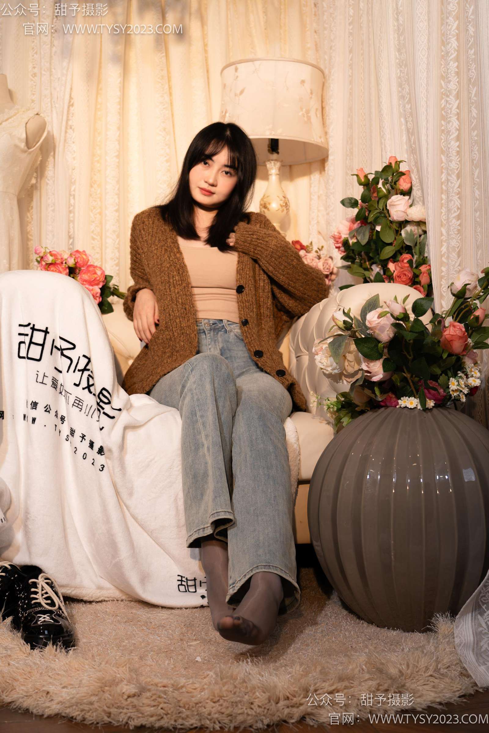 图片[114]-甜予摄影 NO.031 小野-皮鞋、白棉袜、油量灰丝[129P] – 速更版-美库