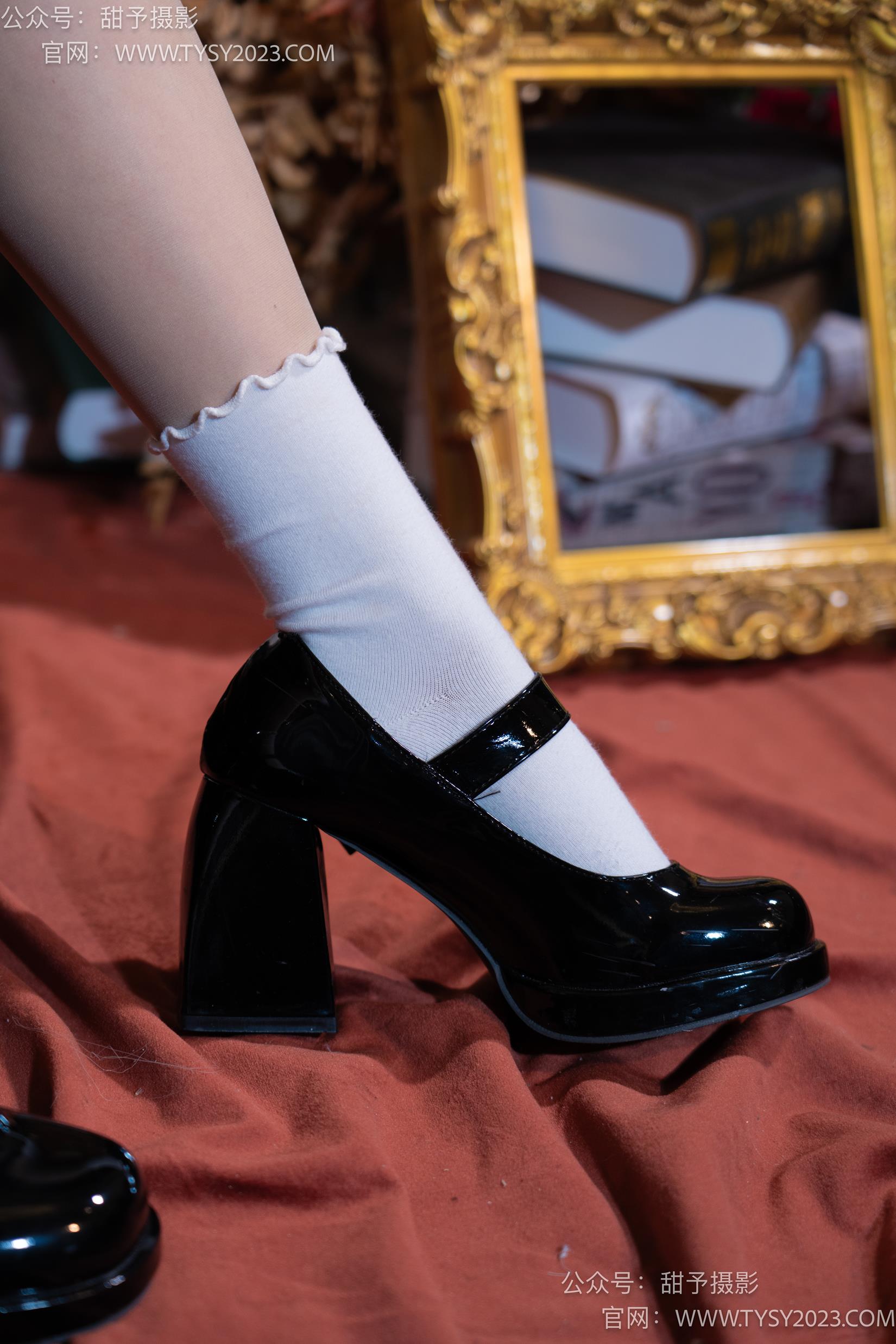 图片[77]-甜予摄影 NO.032 澜澜-皮鞋、白棉袜、肉丝[133P] – 速更版-美库