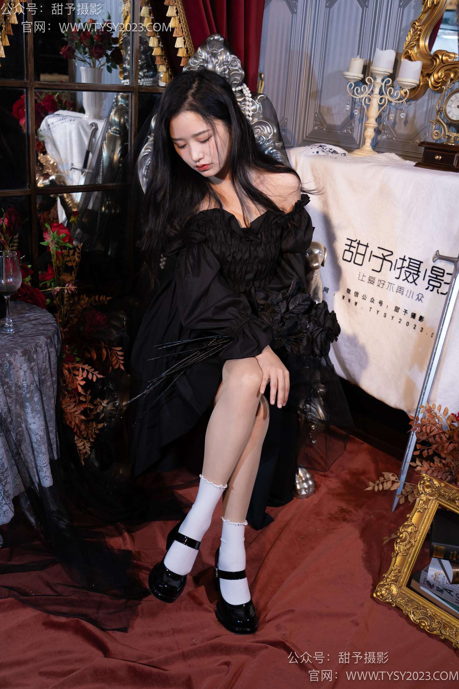 图片[85]-甜予摄影 NO.032 澜澜-皮鞋、白棉袜、肉丝[133P] – 速更版-美库