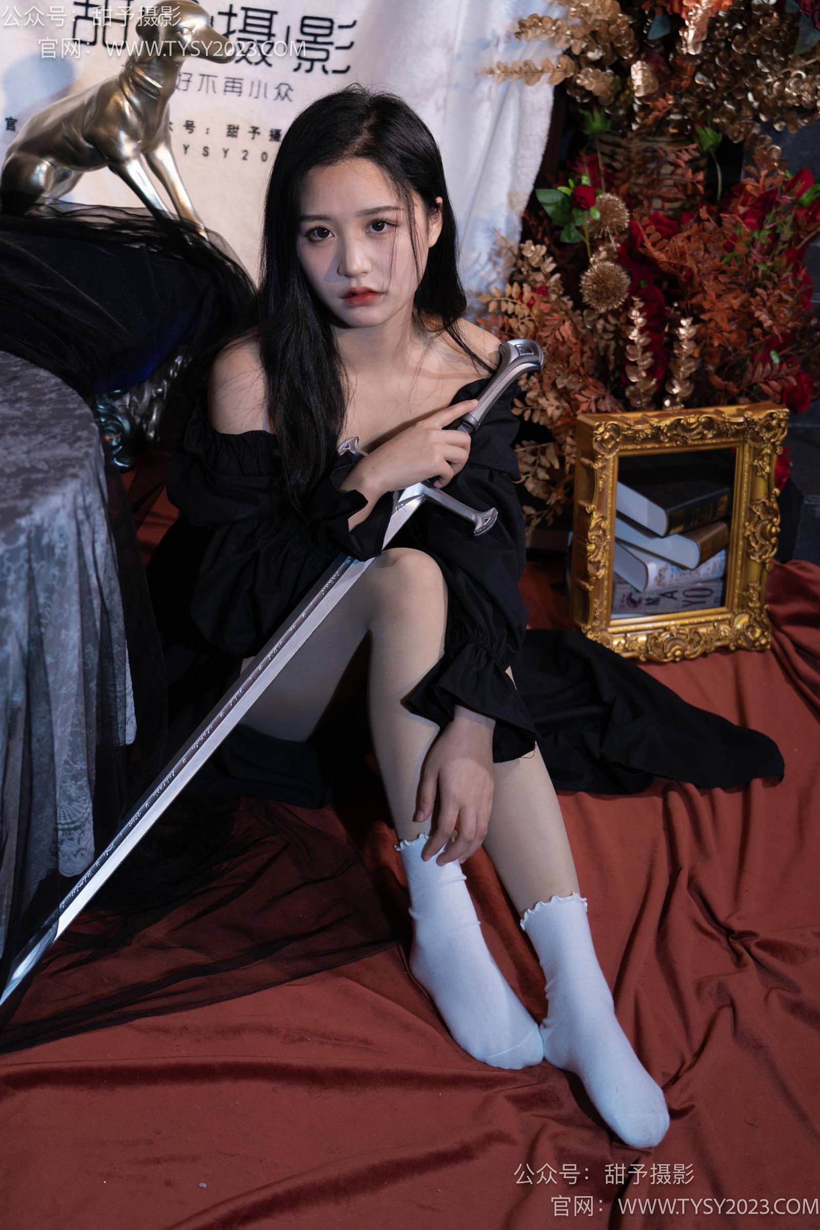 图片[123]-甜予摄影 NO.032 澜澜-皮鞋、白棉袜、肉丝[133P] – 速更版-美库