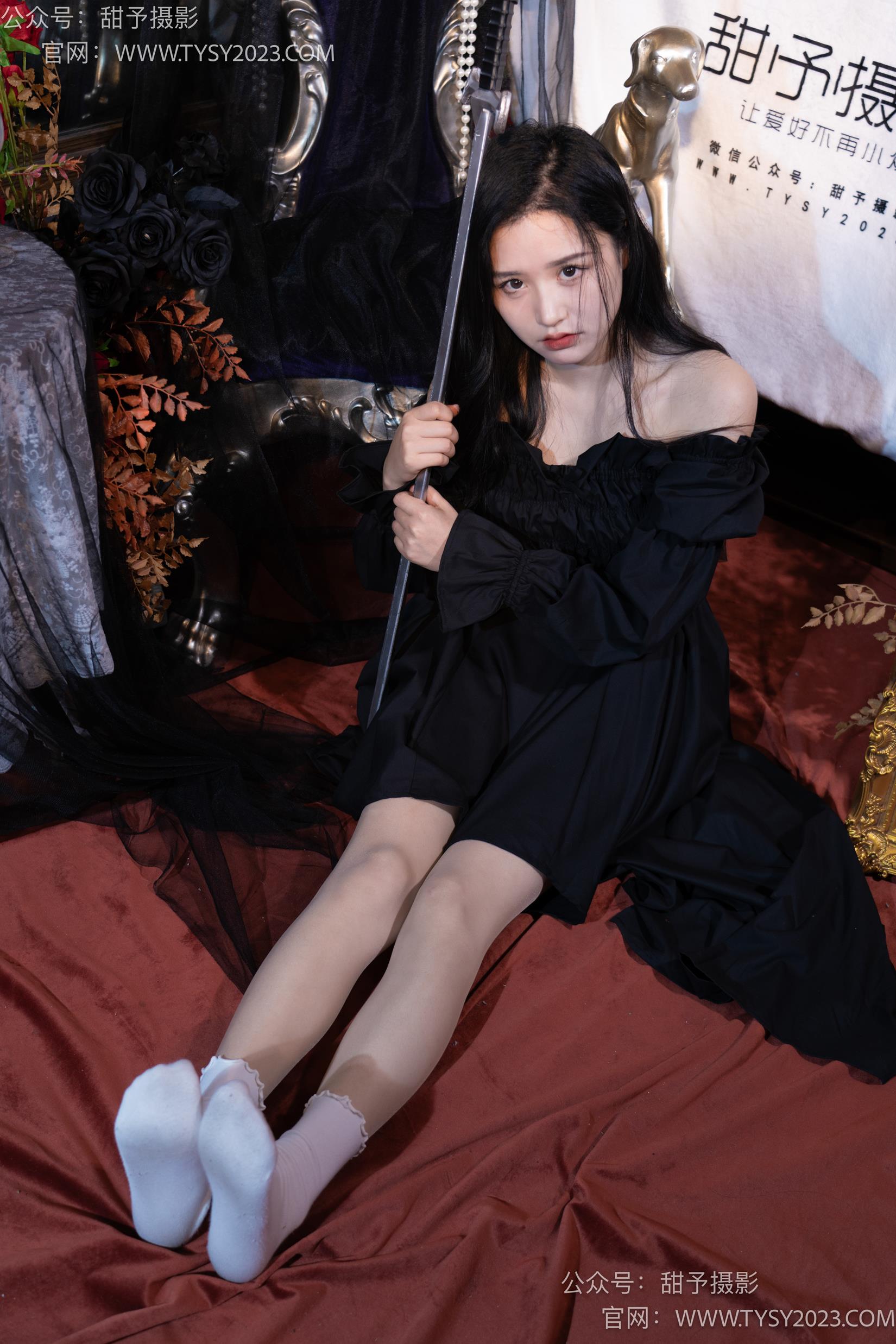 图片[128]-甜予摄影 NO.032 澜澜-皮鞋、白棉袜、肉丝[133P] – 速更版-美库