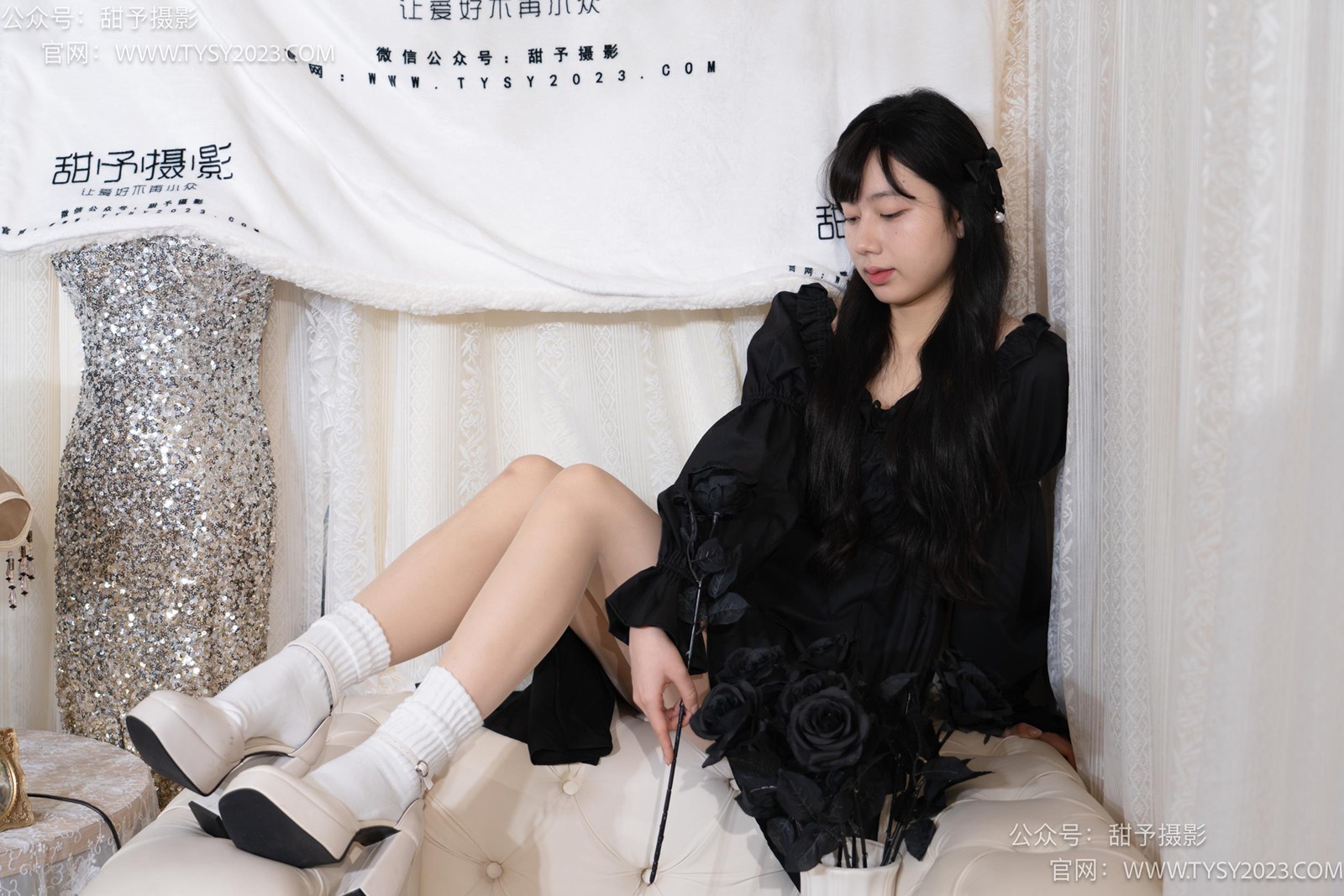 图片[16]-甜予摄影 NO.034 鱼鱼-高跟鞋、白棉袜、肉丝[129P] – 速更版-美库