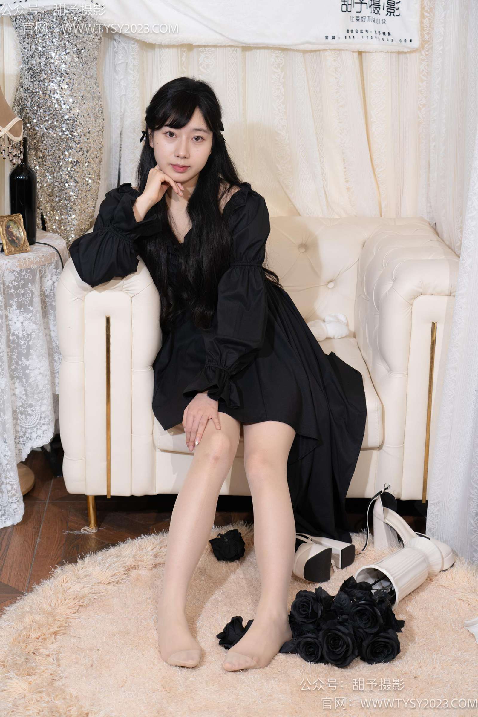 图片[106]-甜予摄影 NO.034 鱼鱼-高跟鞋、白棉袜、肉丝[129P] – 速更版-美库