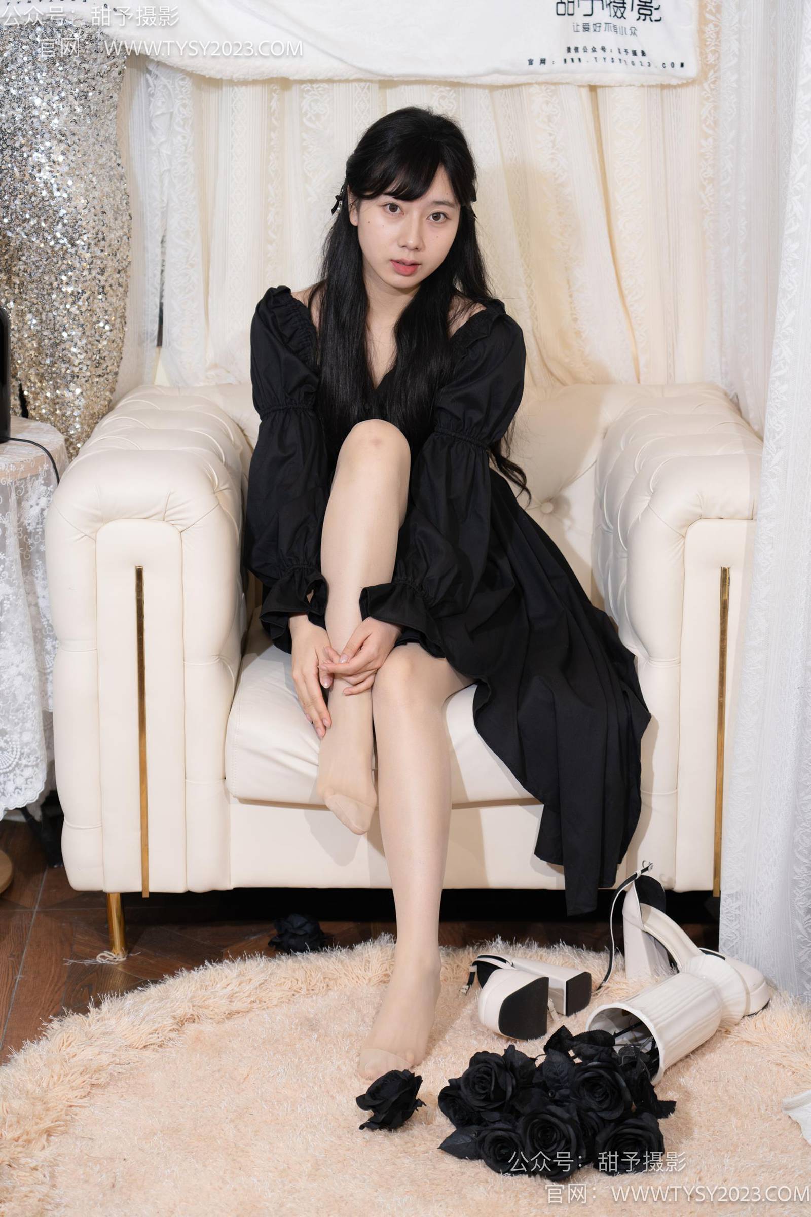 图片[107]-甜予摄影 NO.034 鱼鱼-高跟鞋、白棉袜、肉丝[129P] – 速更版-美库