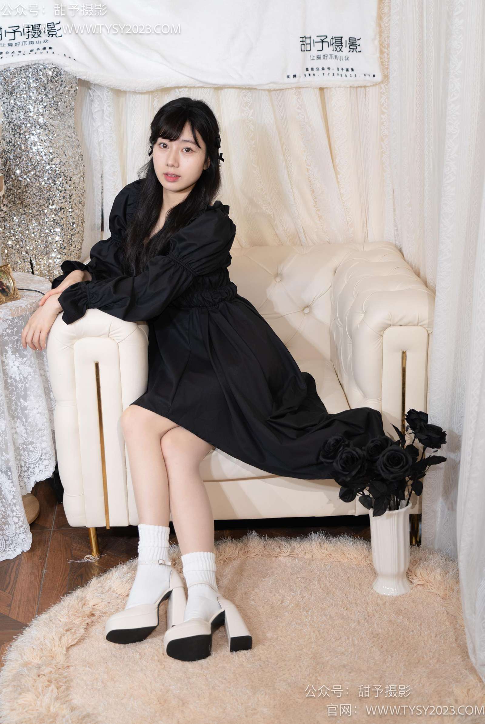 图片[126]-甜予摄影 NO.034 鱼鱼-高跟鞋、白棉袜、肉丝[129P] – 速更版-美库