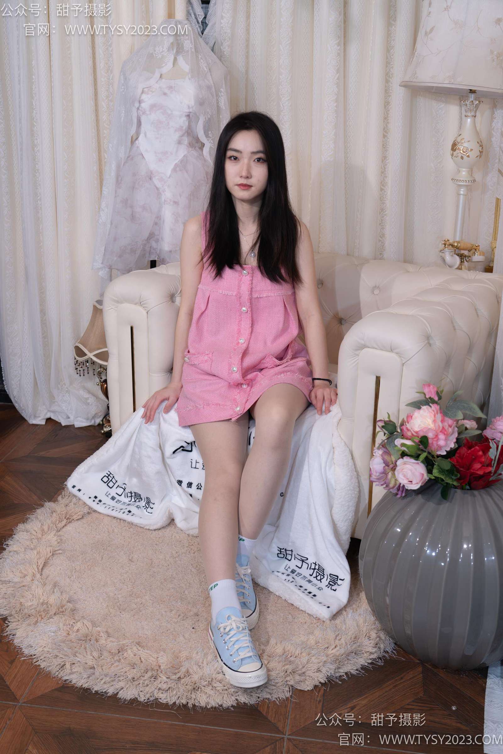 图片[15]-甜予摄影 NO.035 栗栗-帆布鞋、白棉袜、肉丝[128P] – 速更版-美库