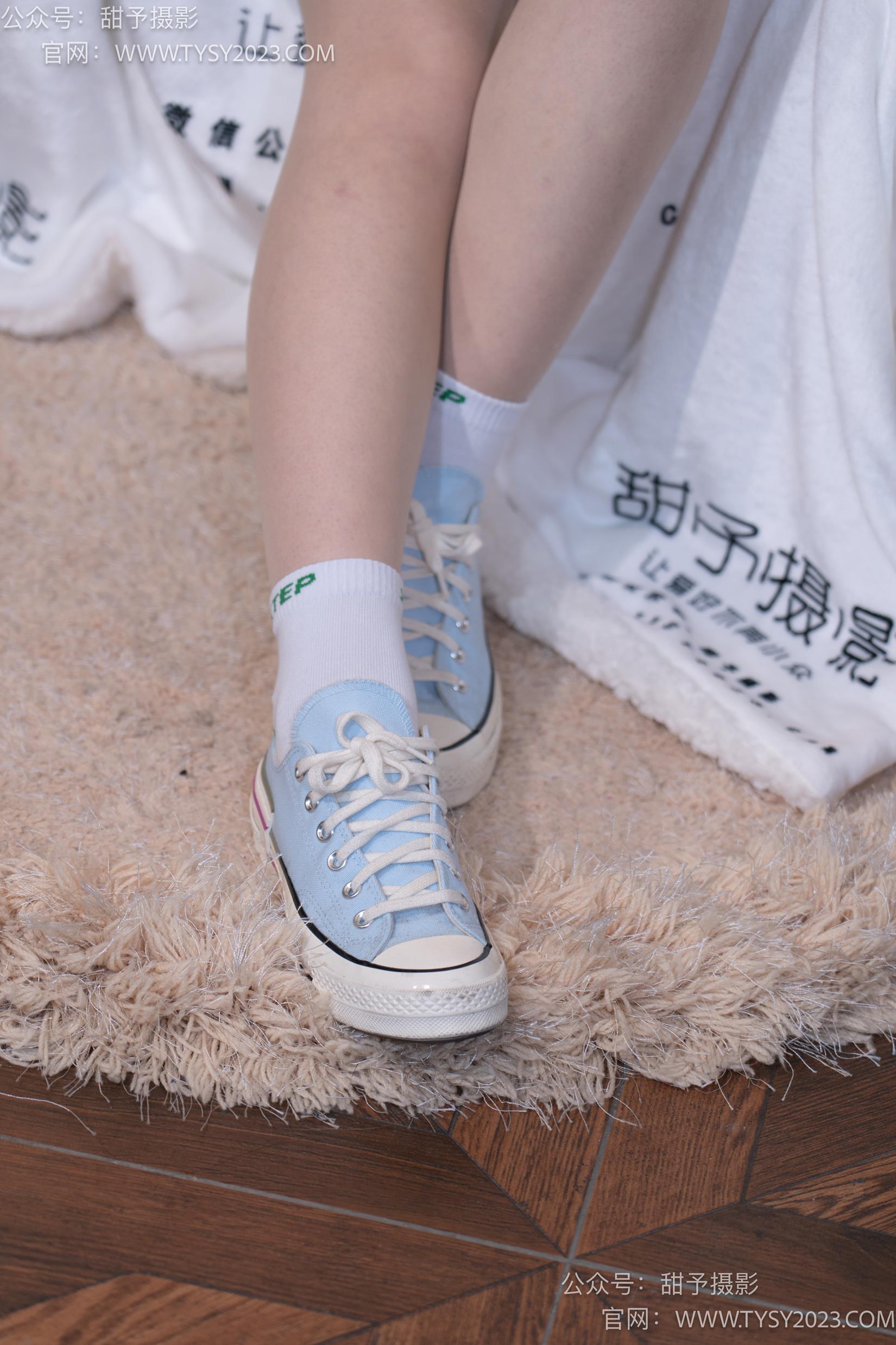 图片[16]-甜予摄影 NO.035 栗栗-帆布鞋、白棉袜、肉丝[128P] – 速更版-美库