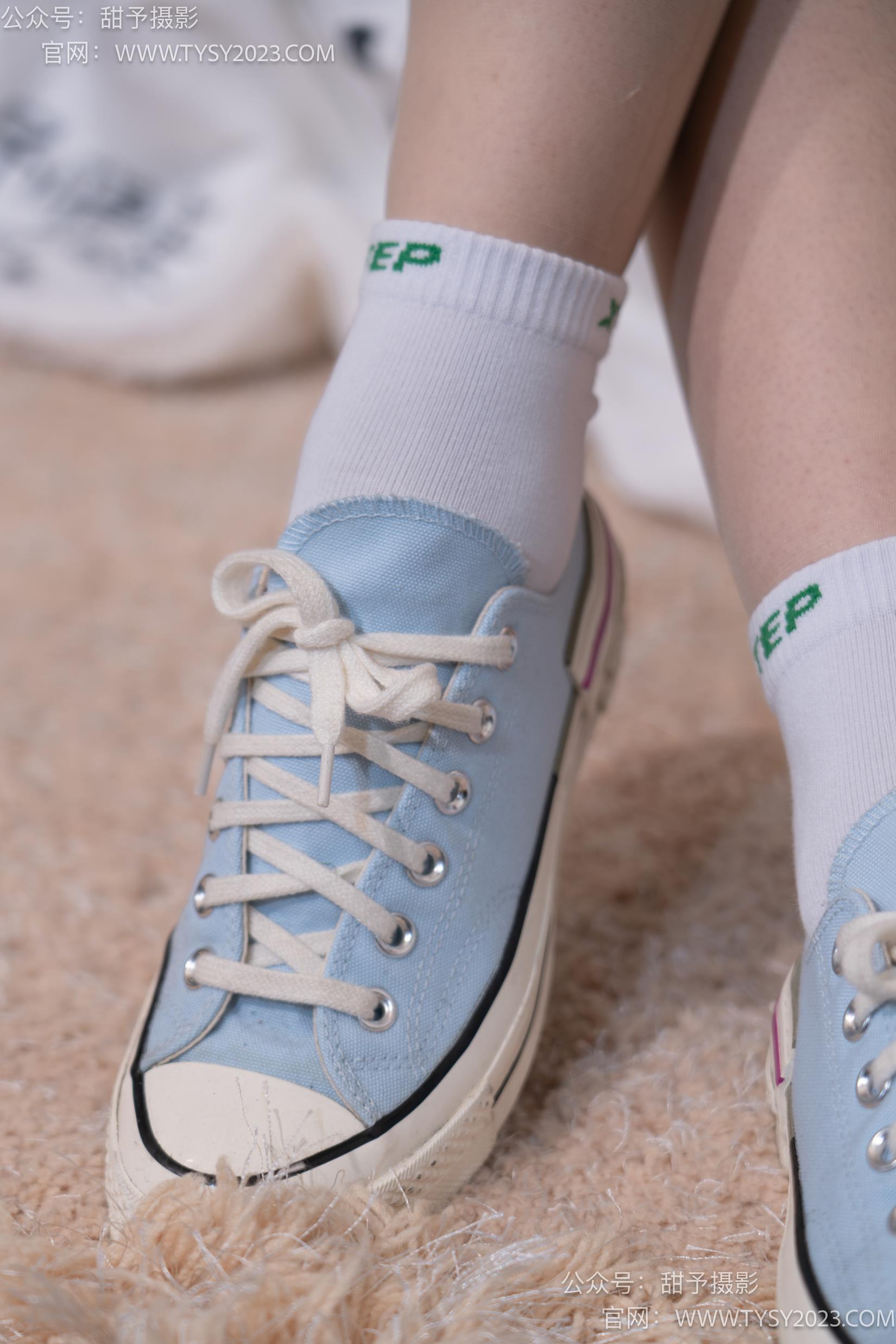 图片[21]-甜予摄影 NO.035 栗栗-帆布鞋、白棉袜、肉丝[128P] – 速更版-美库