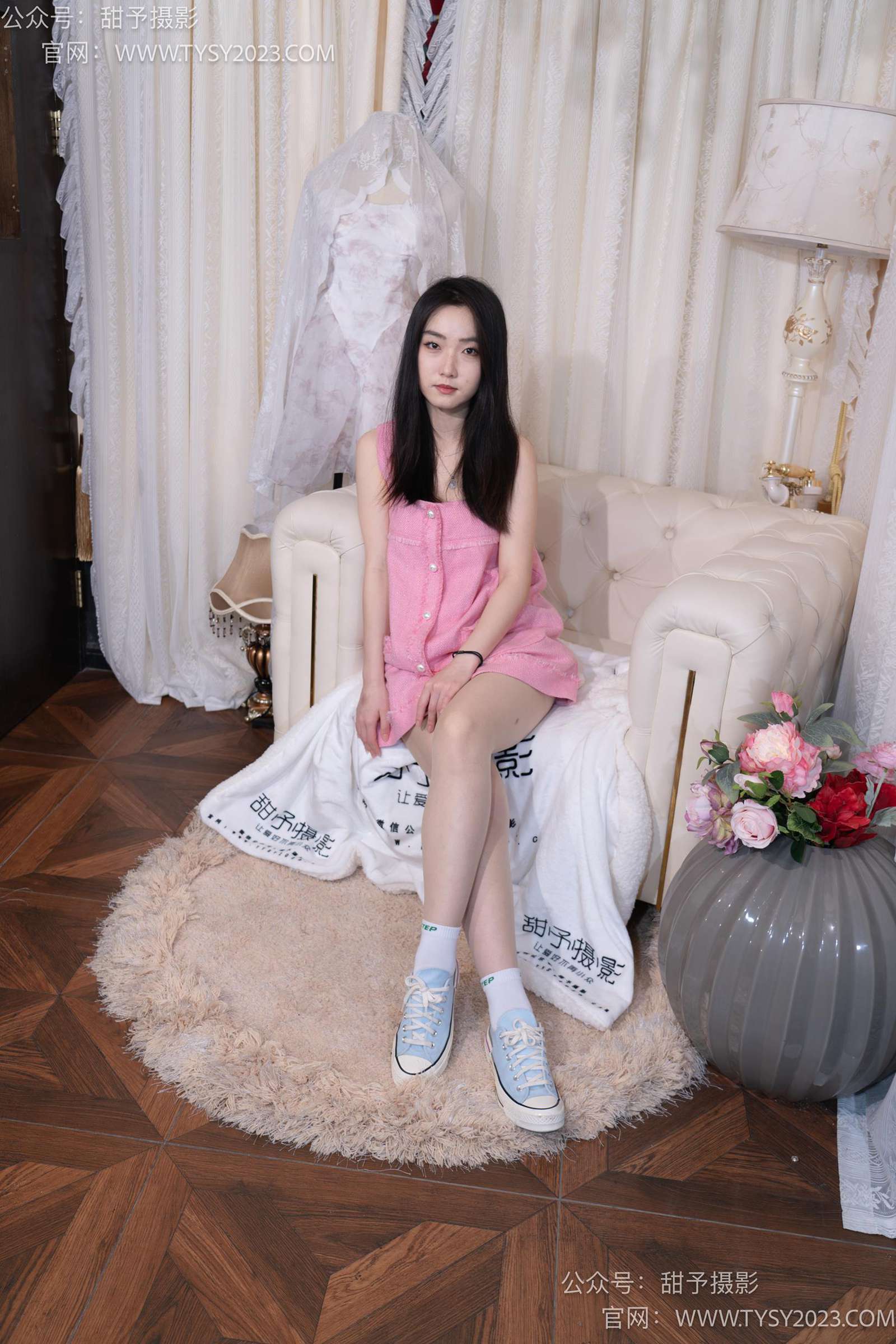 图片[22]-甜予摄影 NO.035 栗栗-帆布鞋、白棉袜、肉丝[128P] – 速更版-美库