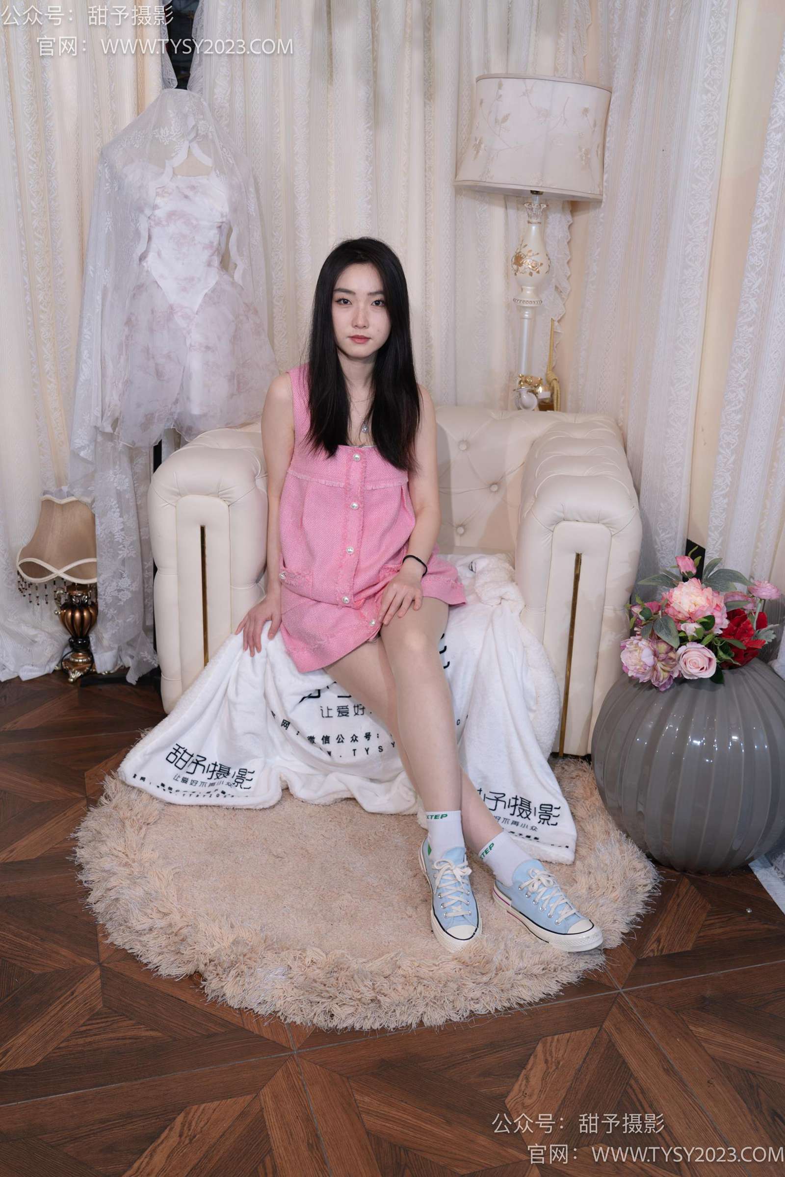 图片[27]-甜予摄影 NO.035 栗栗-帆布鞋、白棉袜、肉丝[128P] – 速更版-美库