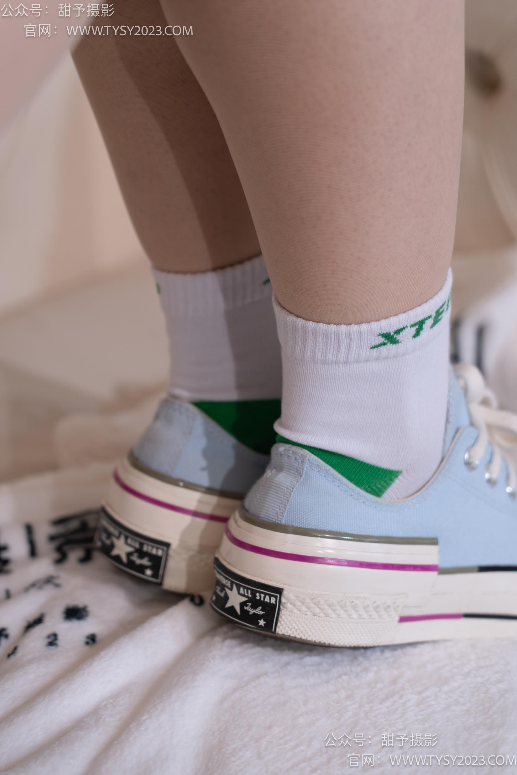 图片[44]-甜予摄影 NO.035 栗栗-帆布鞋、白棉袜、肉丝[128P] – 速更版-美库