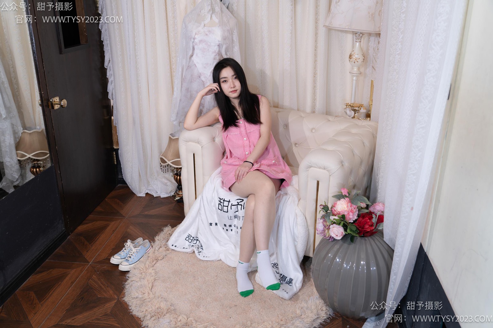 图片[75]-甜予摄影 NO.035 栗栗-帆布鞋、白棉袜、肉丝[128P] – 速更版-美库