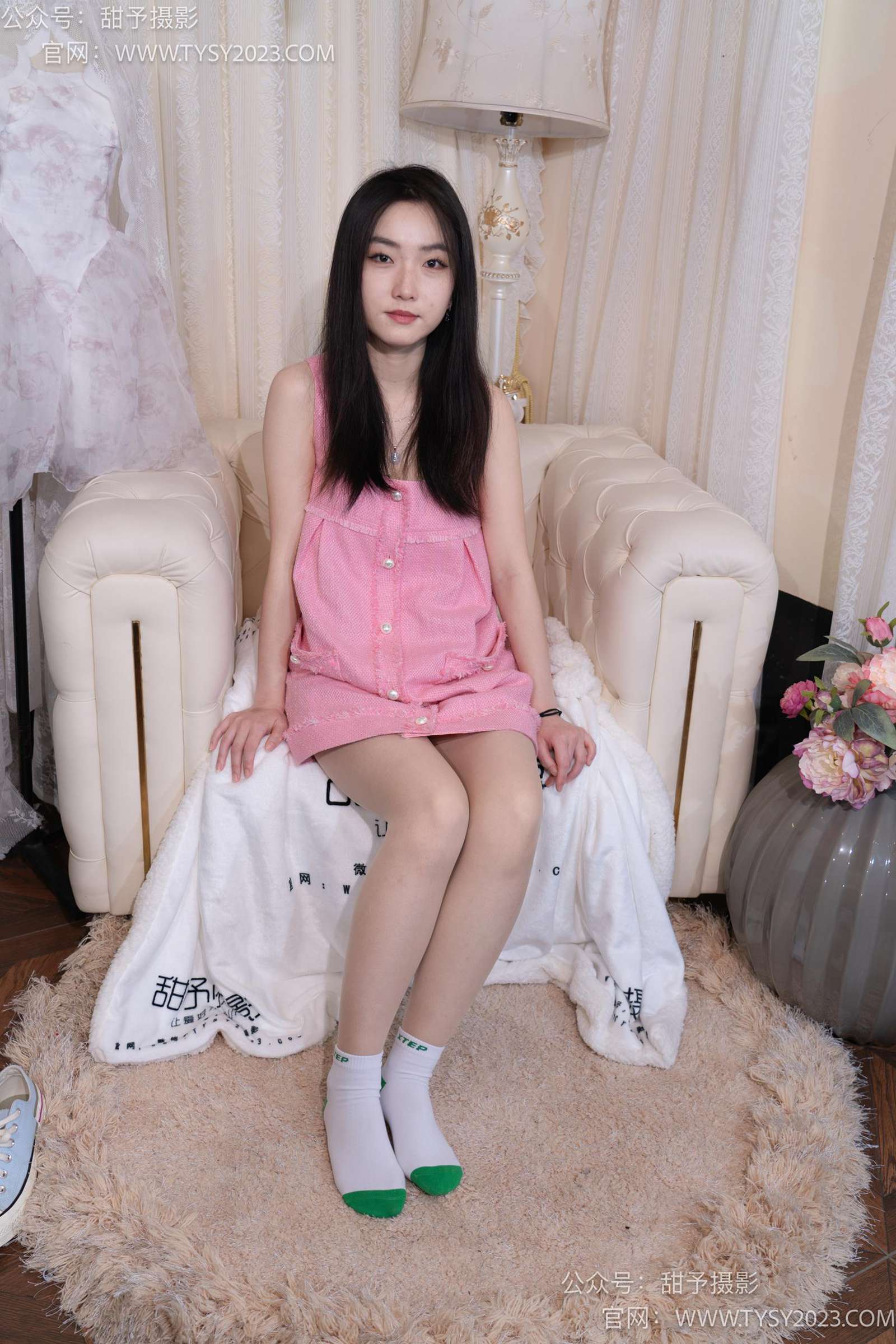 图片[100]-甜予摄影 NO.035 栗栗-帆布鞋、白棉袜、肉丝[128P] – 速更版-美库