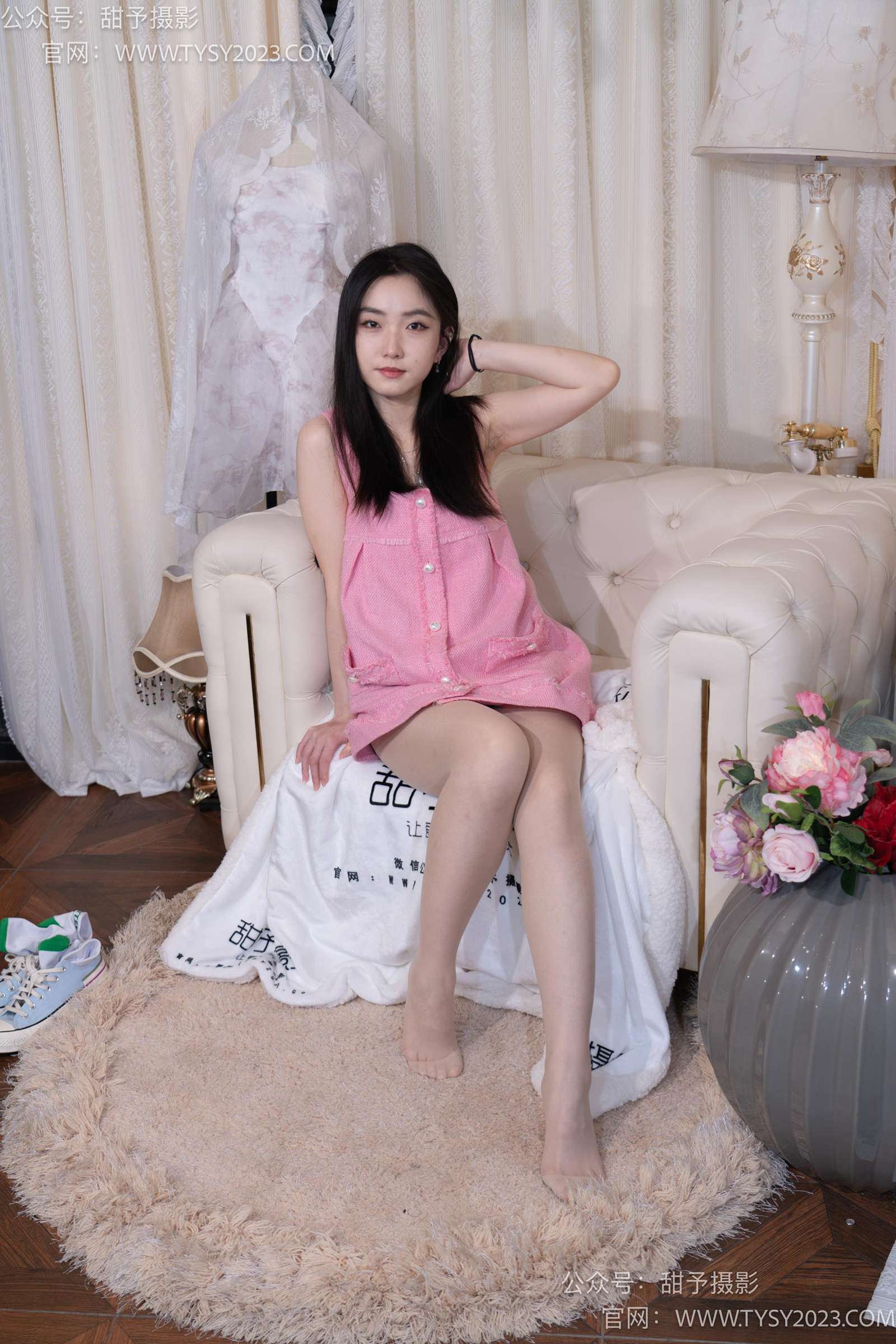 图片[120]-甜予摄影 NO.035 栗栗-帆布鞋、白棉袜、肉丝[128P] – 速更版-美库