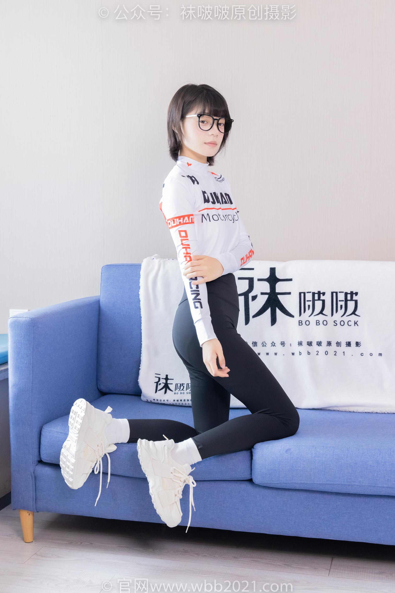 图片[23]-[BoBoSocks袜啵啵]NO.410 糯米-运动鞋、白棉袜、肉丝、瑜伽裤裤里丝[145P] – 速更版-美库