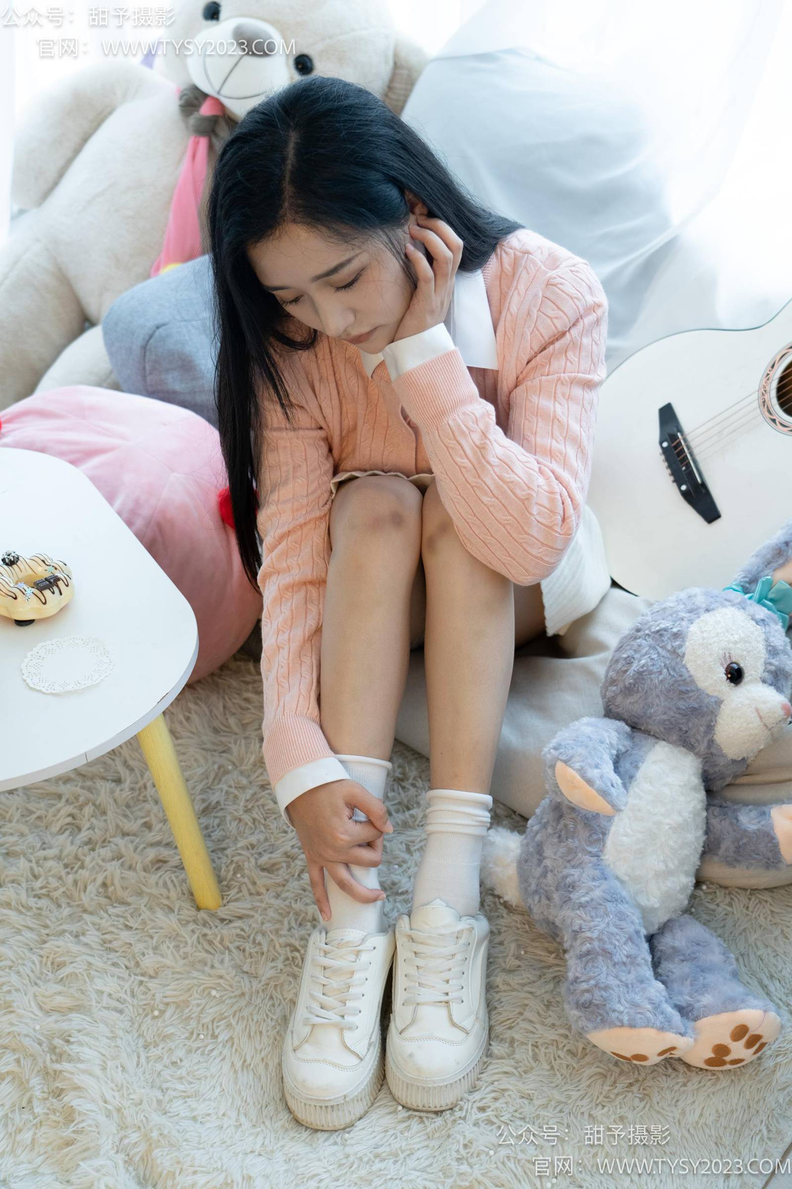 图片[29]-甜予摄影 NO.037 澜澜-板鞋、白棉袜、裸足[120P] – 速更版-美库