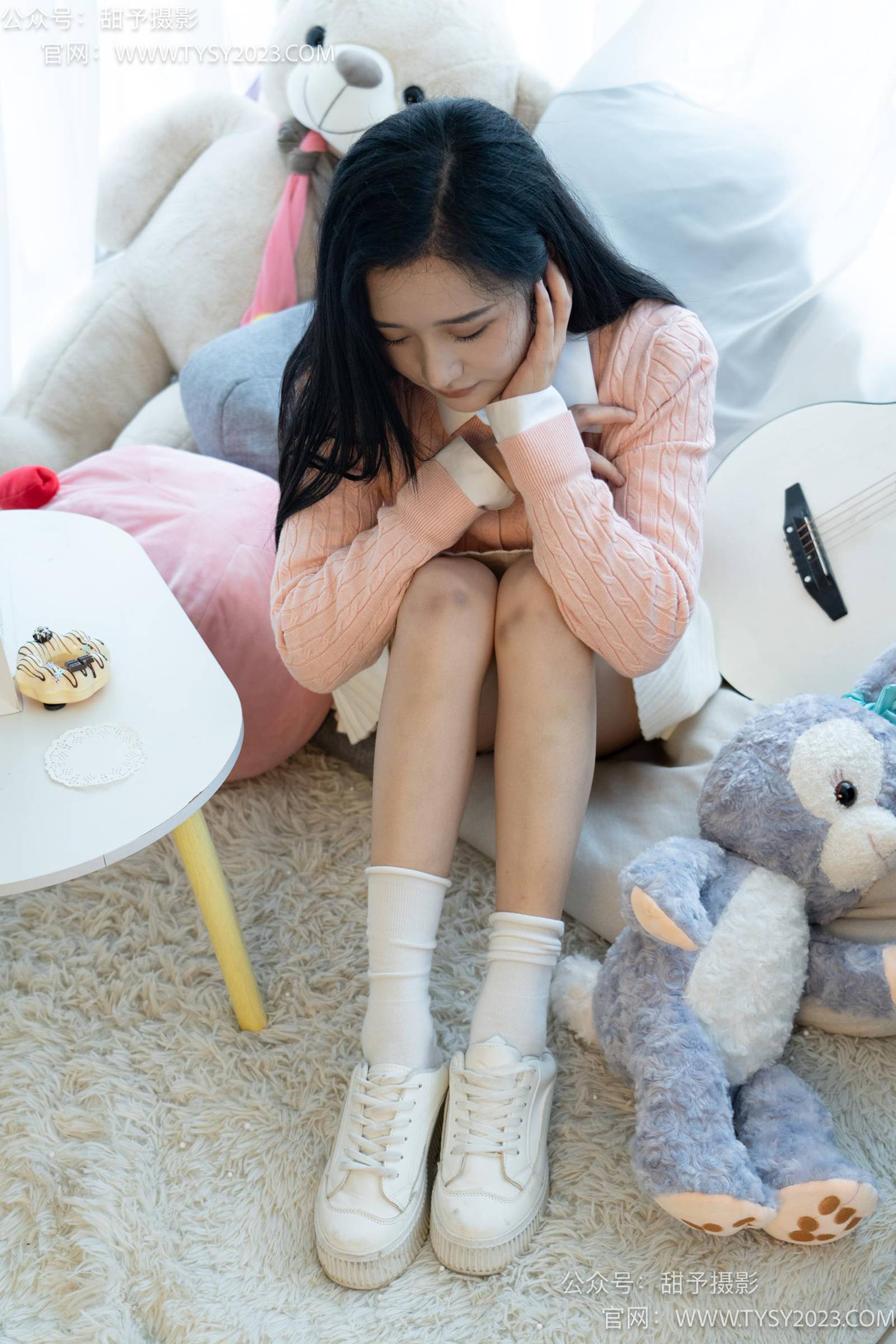 图片[35]-甜予摄影 NO.037 澜澜-板鞋、白棉袜、裸足[120P] – 速更版-美库