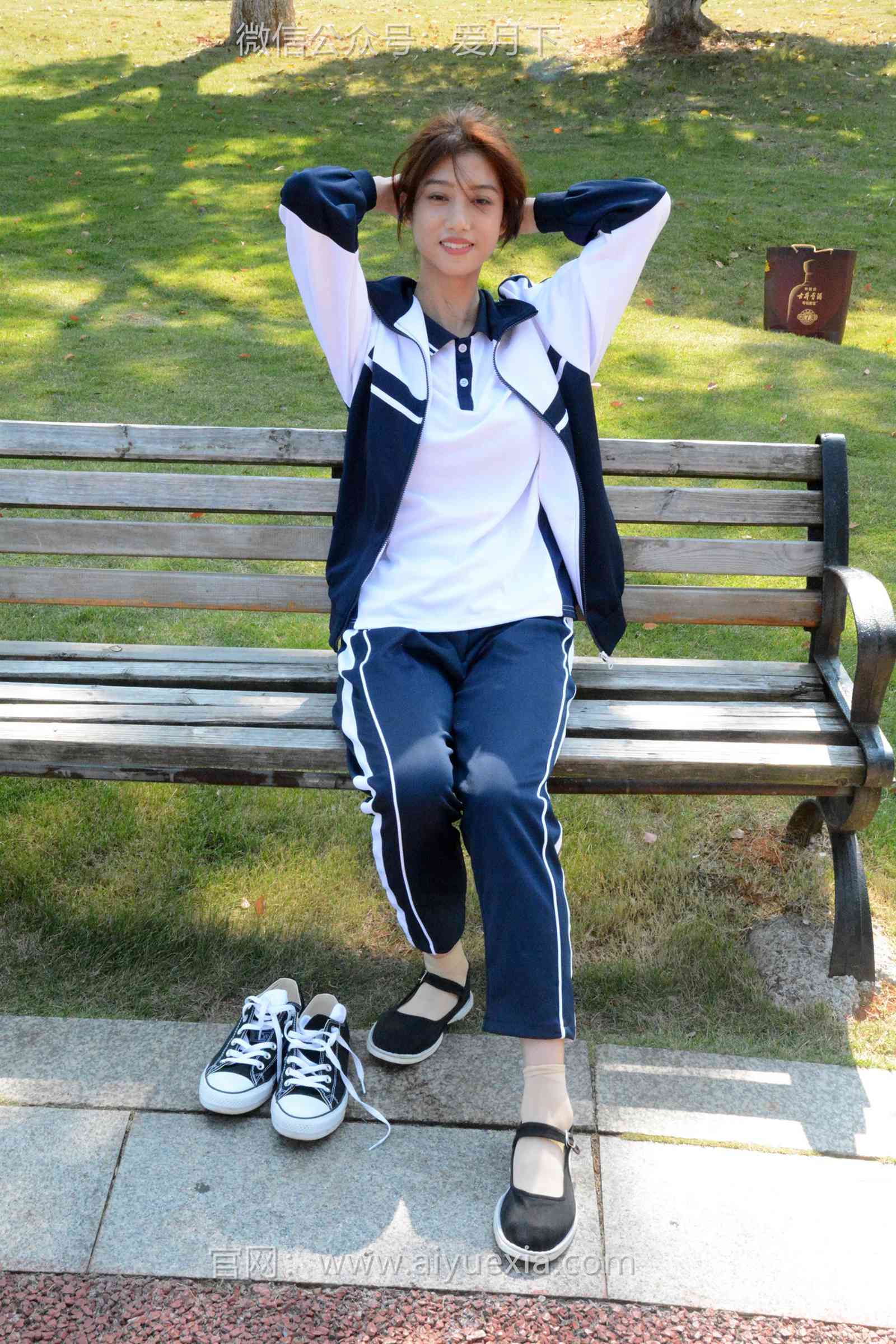 图片[110]-月下摄影 NO.004 秀秀~浅发校服 其实我喜欢酷酷的，今天第一期被安排了校服！[130P] – 速更版-美库