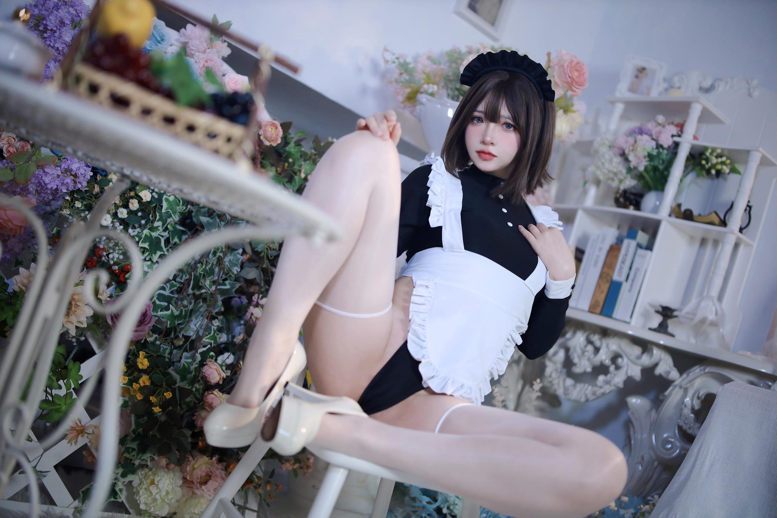 图片[23]-疯猫ss – 少女衣橱 连体女仆装[24P] – 速更版-美库