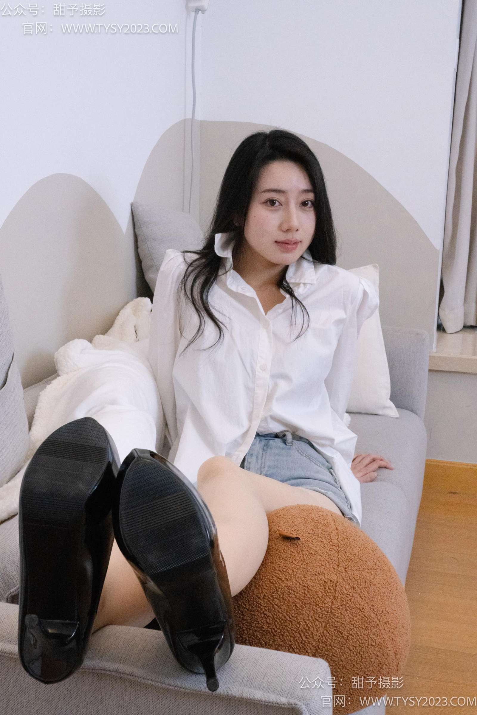 图片[54]-甜予摄影 NO.038 鱼鱼-高跟鞋、油亮肉丝[129P] – 速更版-美库