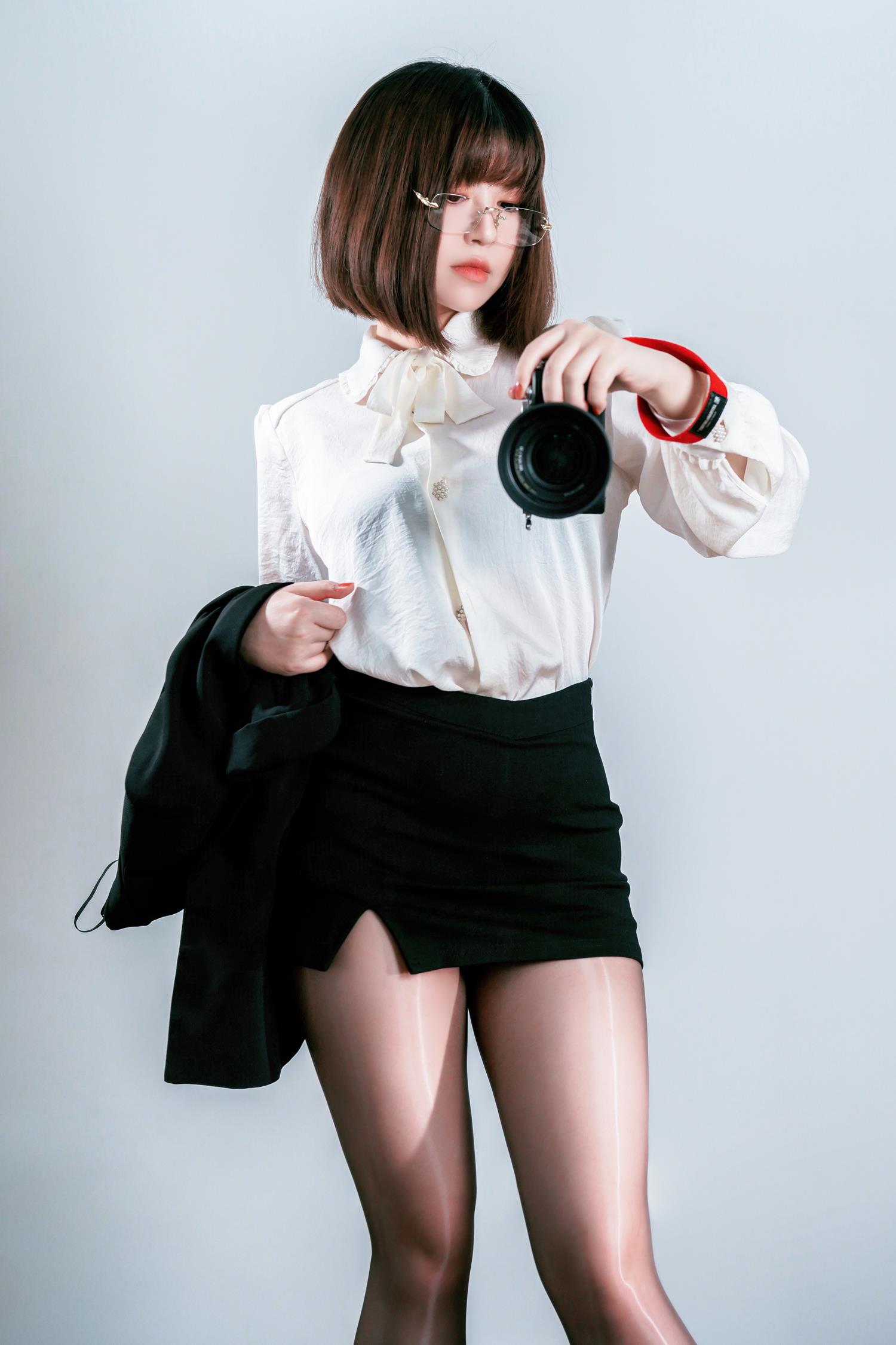 图片[12]-半半子  – 黑丝OL[28P] – 速更版-美库