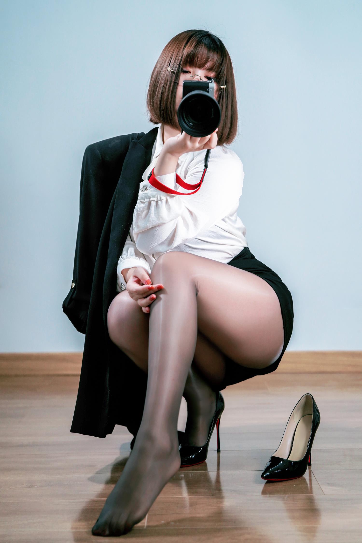 图片[15]-半半子  – 黑丝OL[28P] – 速更版-美库