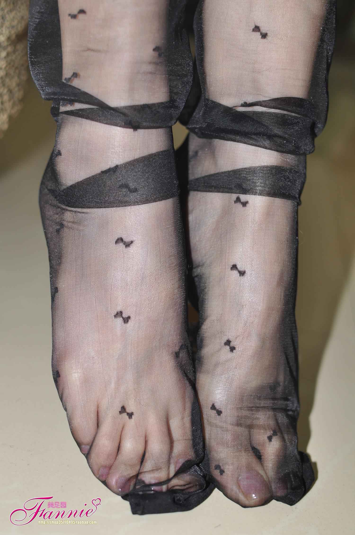 图片[20]-Fannie芬妮每足园 No.596 早春二月 纯黑丝凉拖[85P] – 速更版-美库