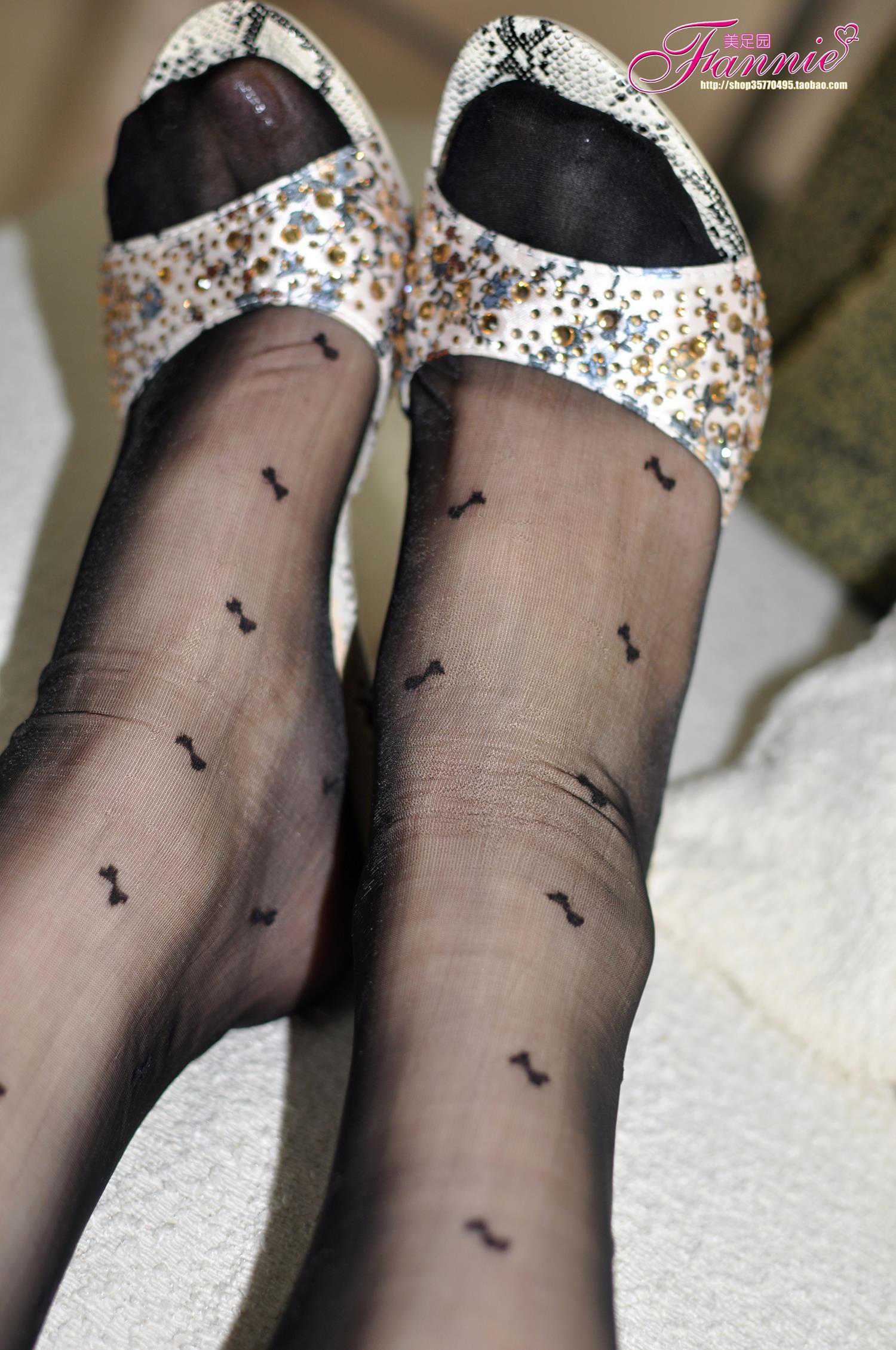 图片[69]-Fannie芬妮每足园 No.596 早春二月 纯黑丝凉拖[85P] – 速更版-美库