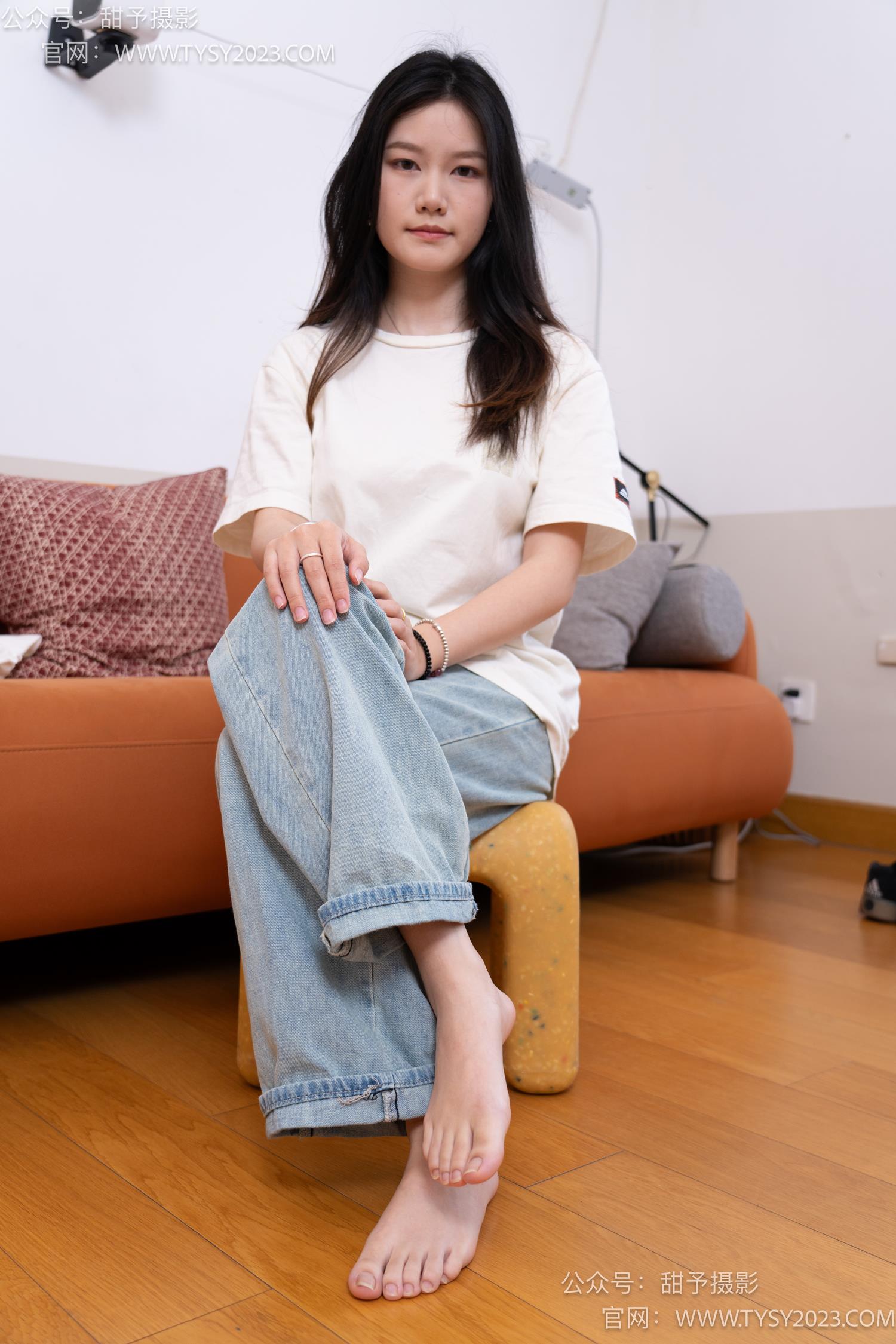 图片[95]-甜予摄影 NO.043 松松-帆布鞋、白棉袜、裸足[118P] – 速更版-美库