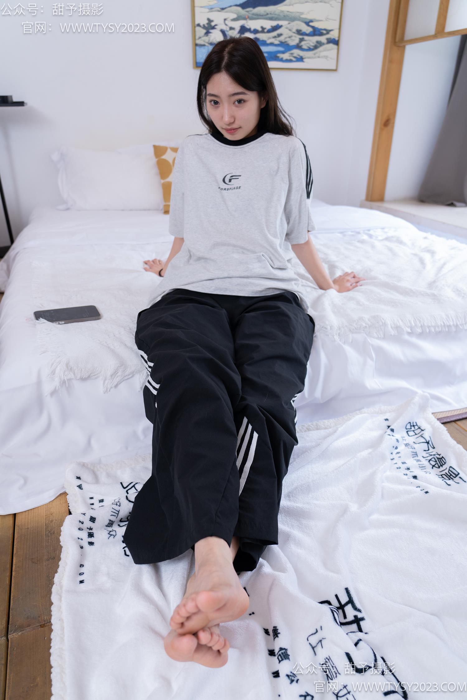 图片[119]-甜予摄影 NO.045 雪梨-帆布鞋、白棉袜、裸足[130P] – 速更版-美库