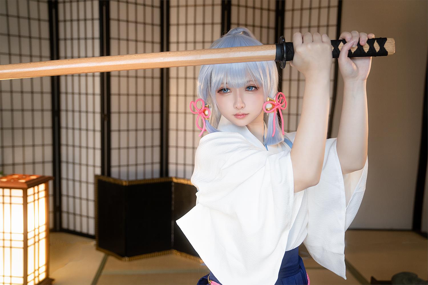 图片[13]-樱梨梨  绫华剑道服[31P] – 速更版-美库