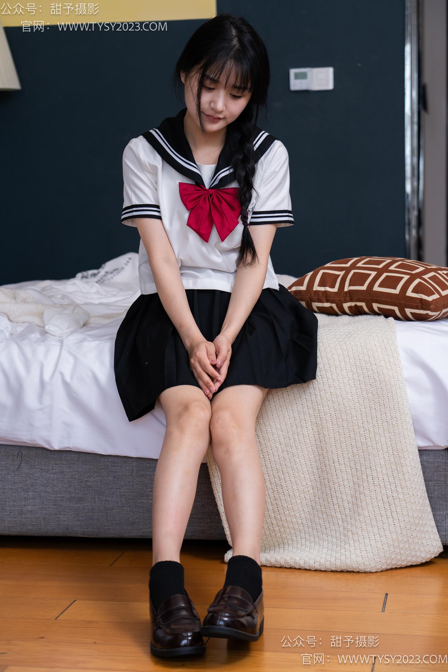 图片[85]-甜予摄影 NO.048 澜澜-皮鞋、凉鞋、白棉袜、黑棉袜、肉丝[143P] – 速更版-美库