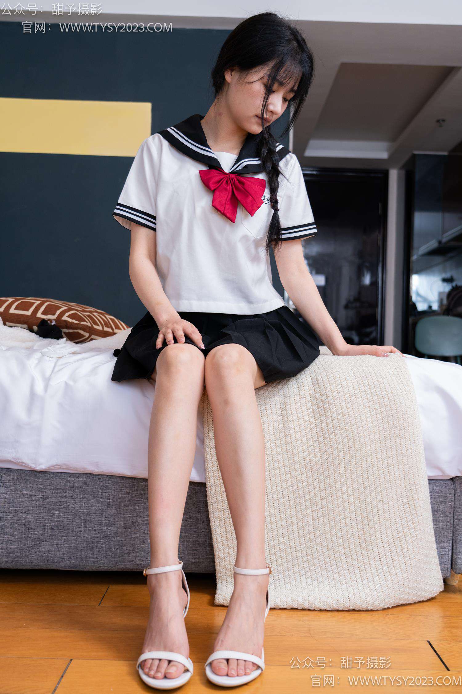 图片[120]-甜予摄影 NO.048 澜澜-皮鞋、凉鞋、白棉袜、黑棉袜、肉丝[143P] – 速更版-美库
