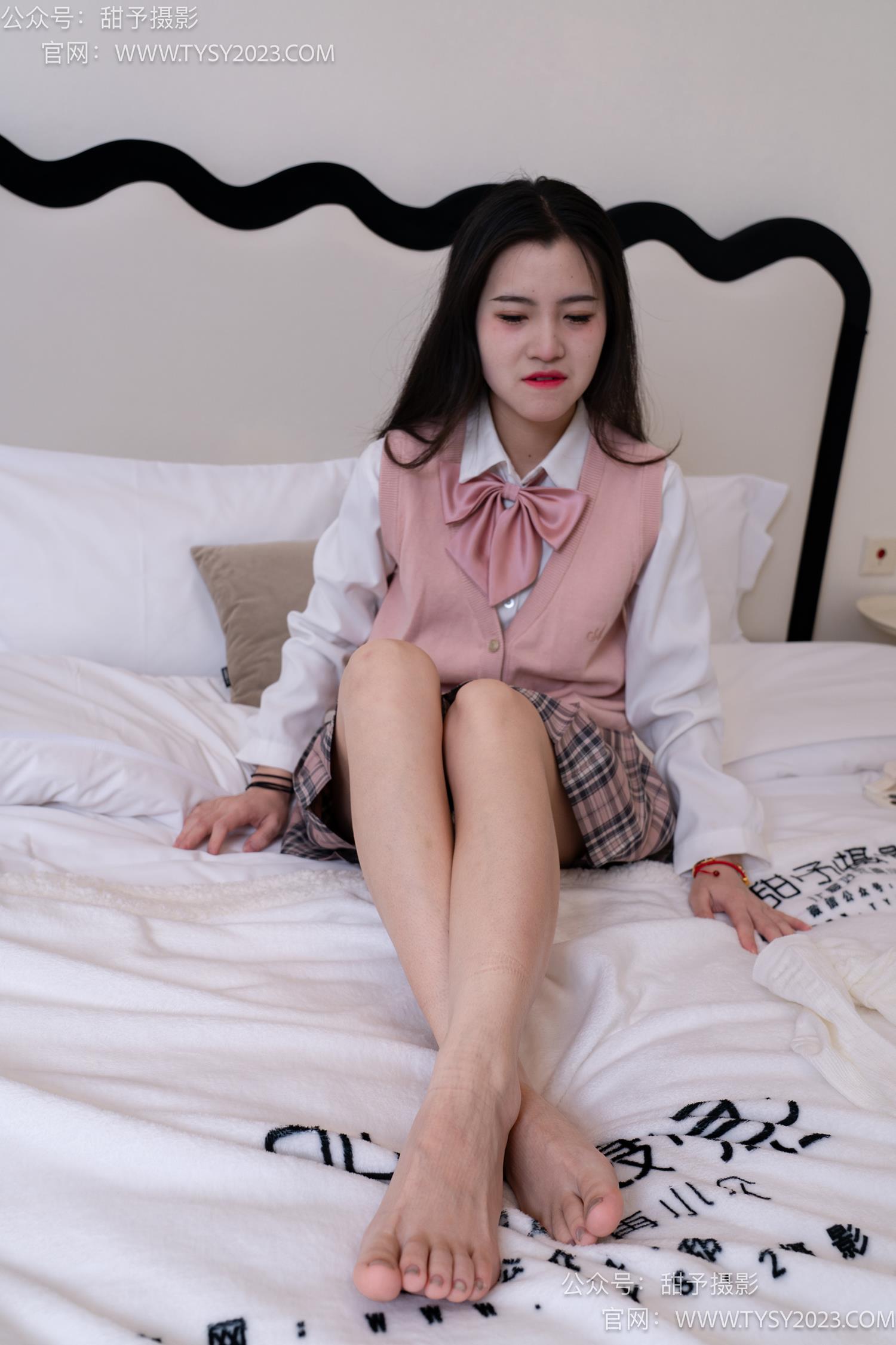 图片[100]-甜予摄影 NO.049 小粥-板鞋、白棉袜、裸足[135P] – 速更版-美库