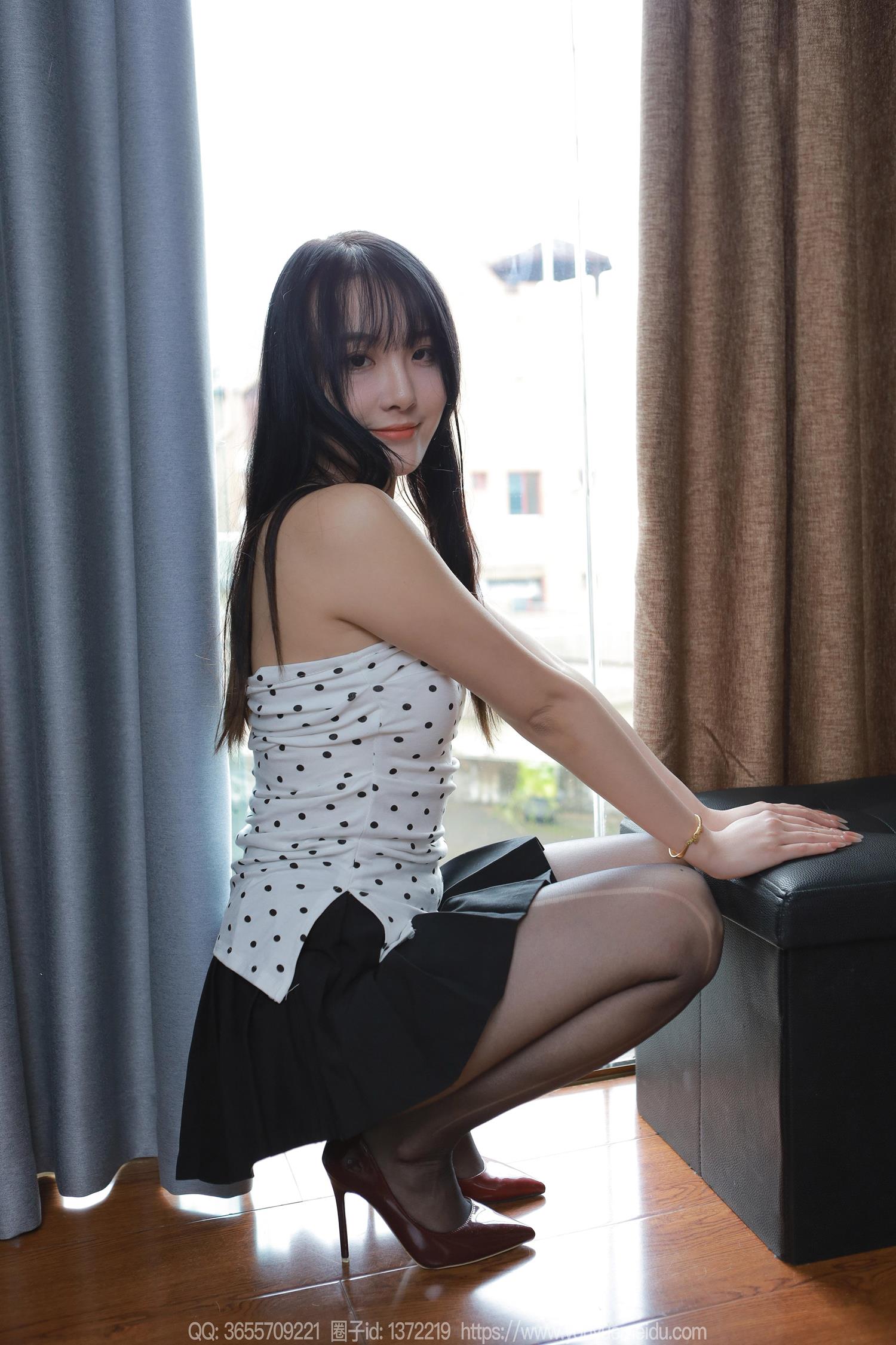 图片[46]-[IESS异思趣向] 2024.07.16 丝享家1795：婉萍《波点短裙》[87P] – 速更版-美库