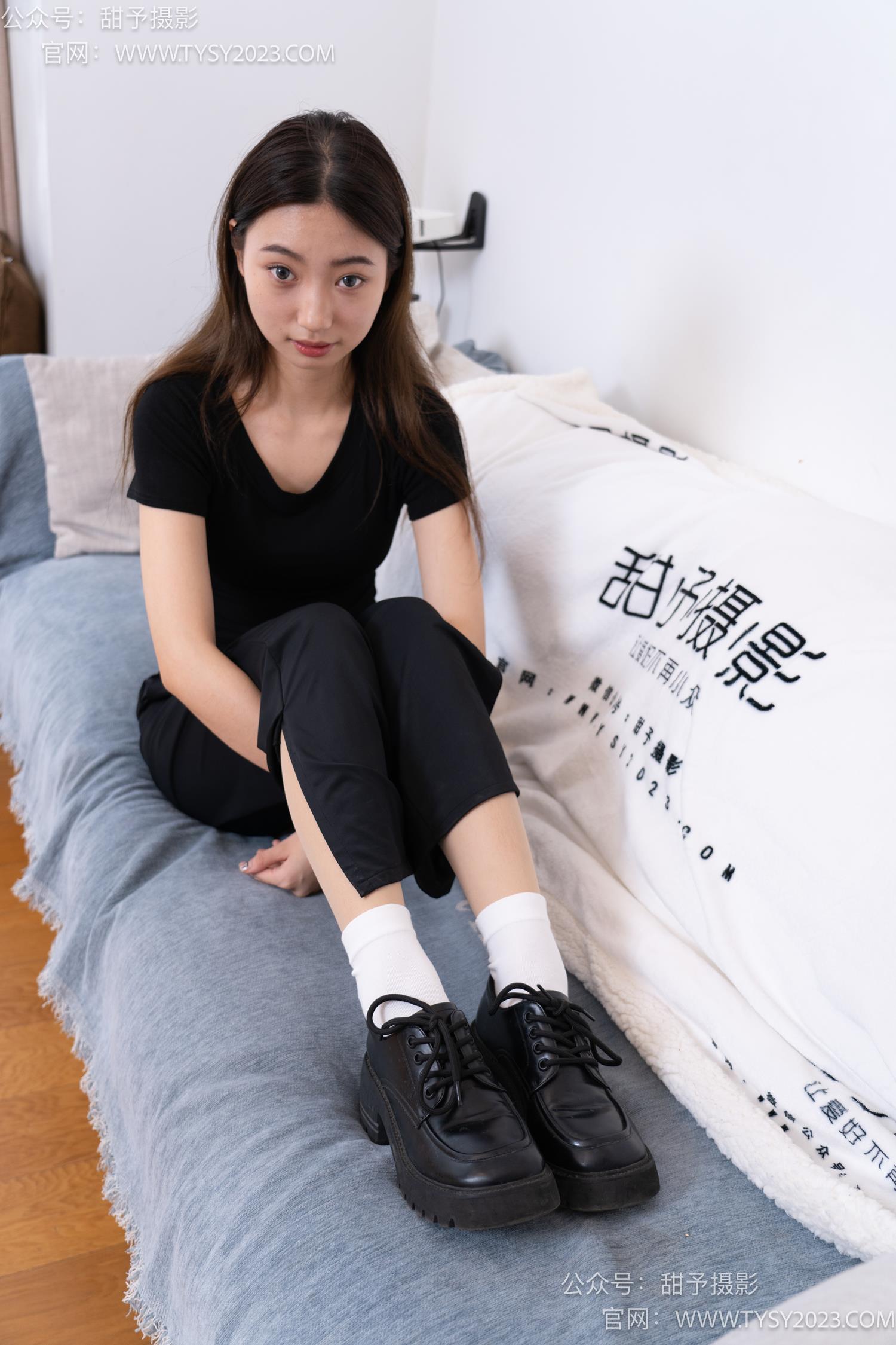 图片[10]-甜予摄影 NO.054 雪梨-皮鞋、白棉袜、肉丝[130P] – 速更版-美库