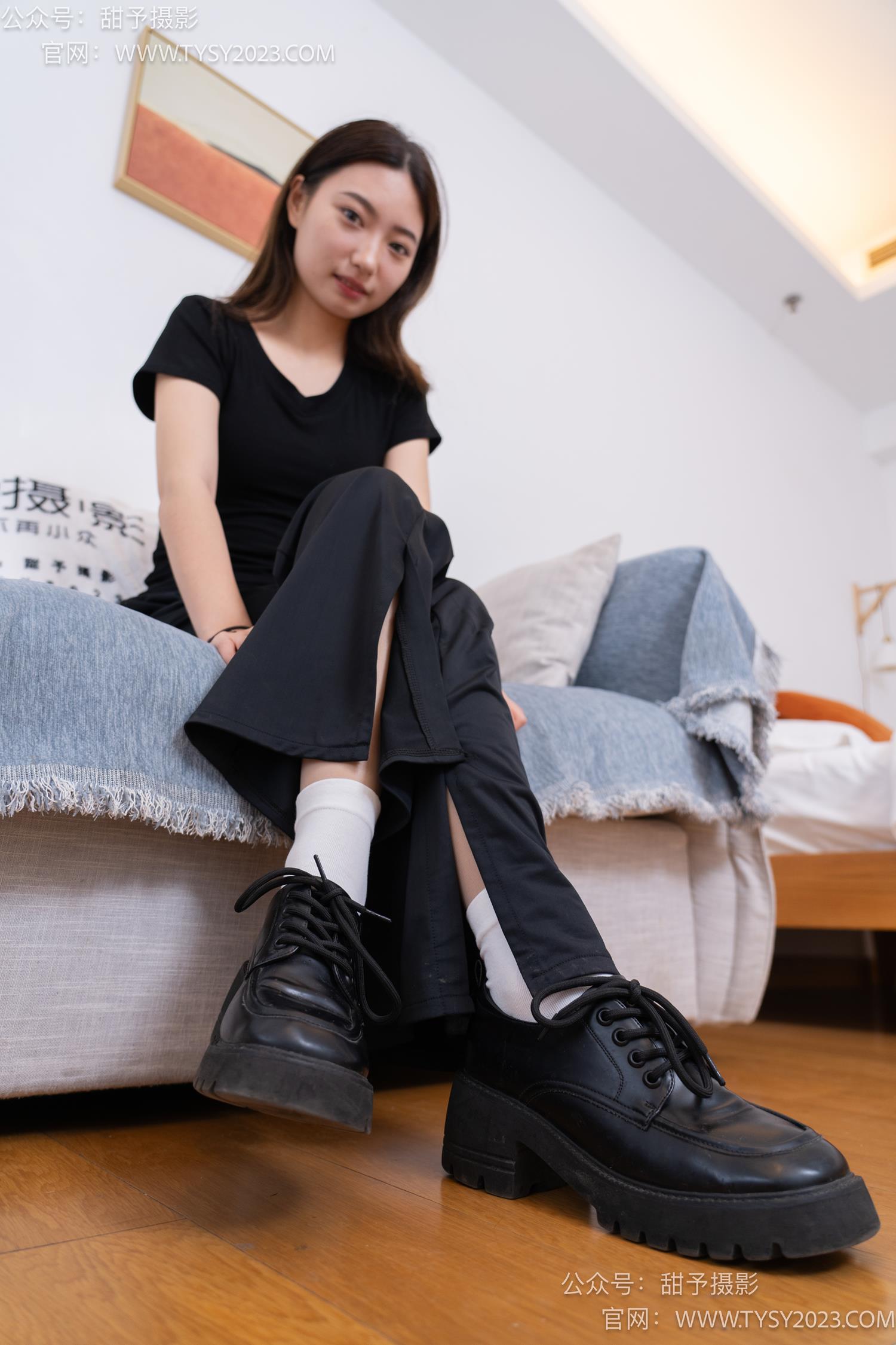 图片[122]-甜予摄影 NO.054 雪梨-皮鞋、白棉袜、肉丝[130P] – 速更版-美库