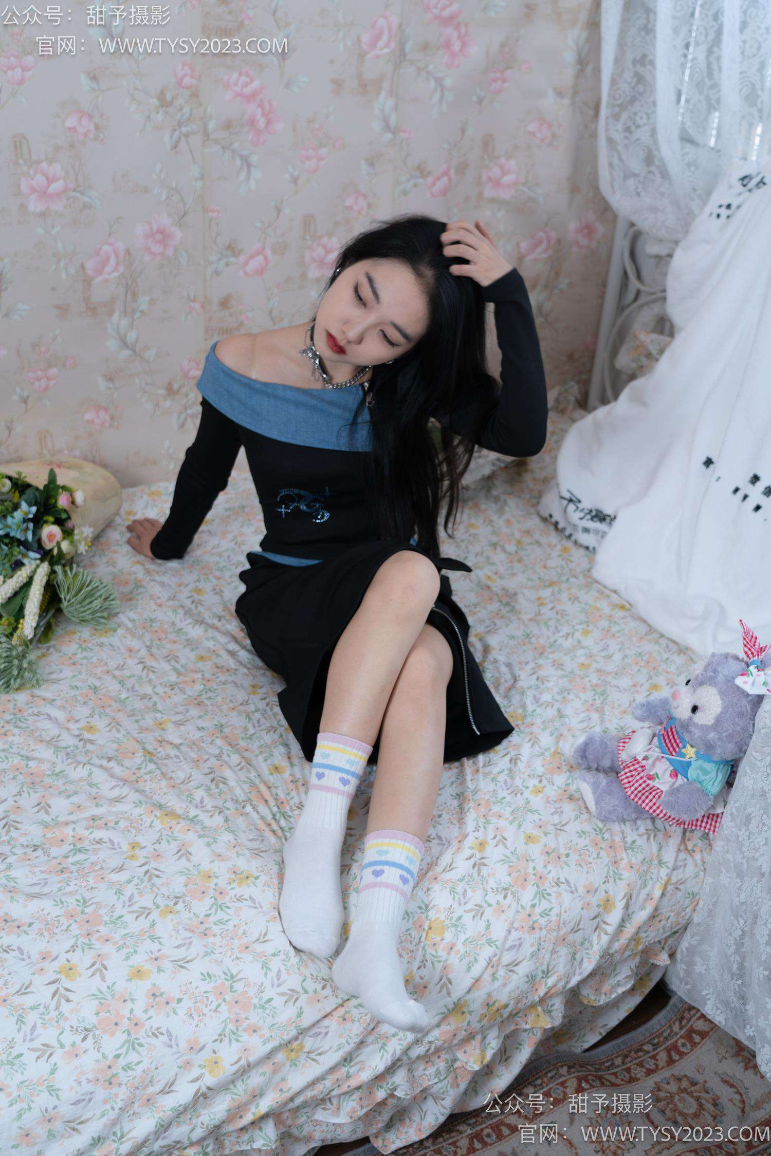 图片[50]-甜予摄影 NO.055 筱筱-板鞋、白棉袜、裸足[116P] – 速更版-美库