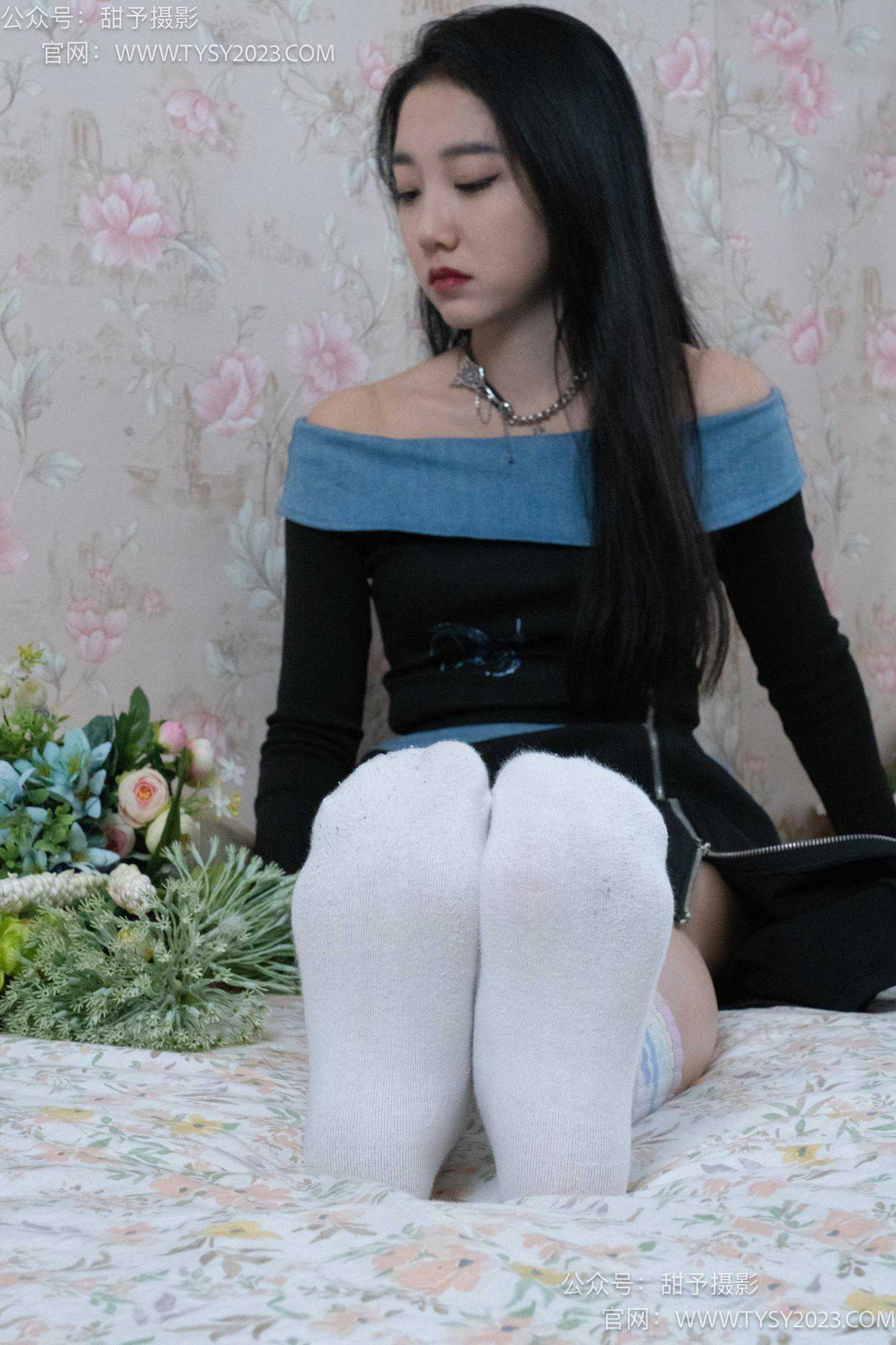 图片[55]-甜予摄影 NO.055 筱筱-板鞋、白棉袜、裸足[116P] – 速更版-美库