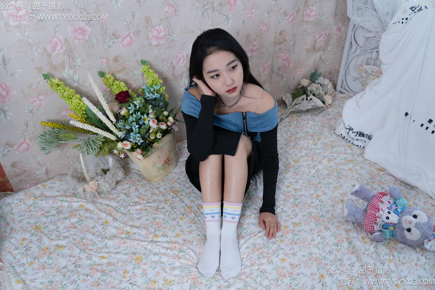 图片[64]-甜予摄影 NO.055 筱筱-板鞋、白棉袜、裸足[116P] – 速更版-美库