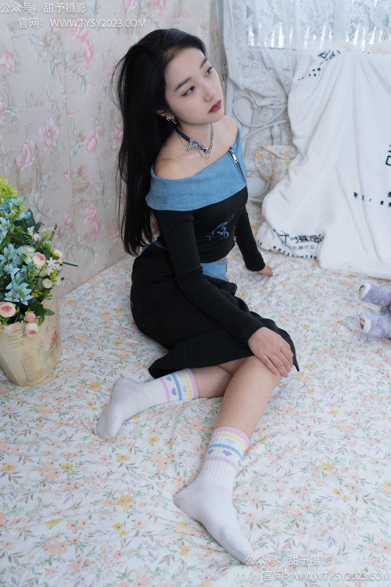 图片[69]-甜予摄影 NO.055 筱筱-板鞋、白棉袜、裸足[116P] – 速更版-美库