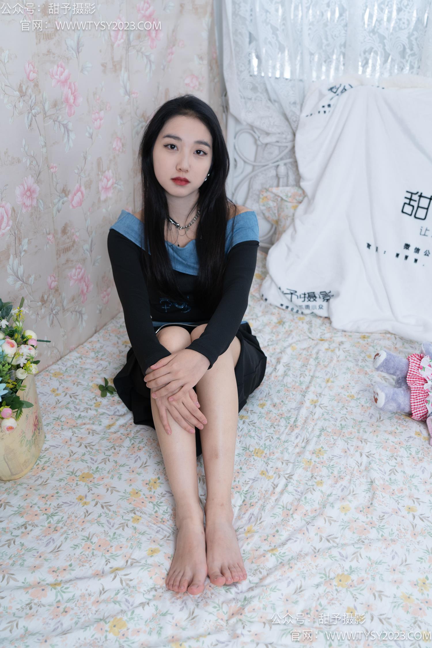 图片[109]-甜予摄影 NO.055 筱筱-板鞋、白棉袜、裸足[116P] – 速更版-美库