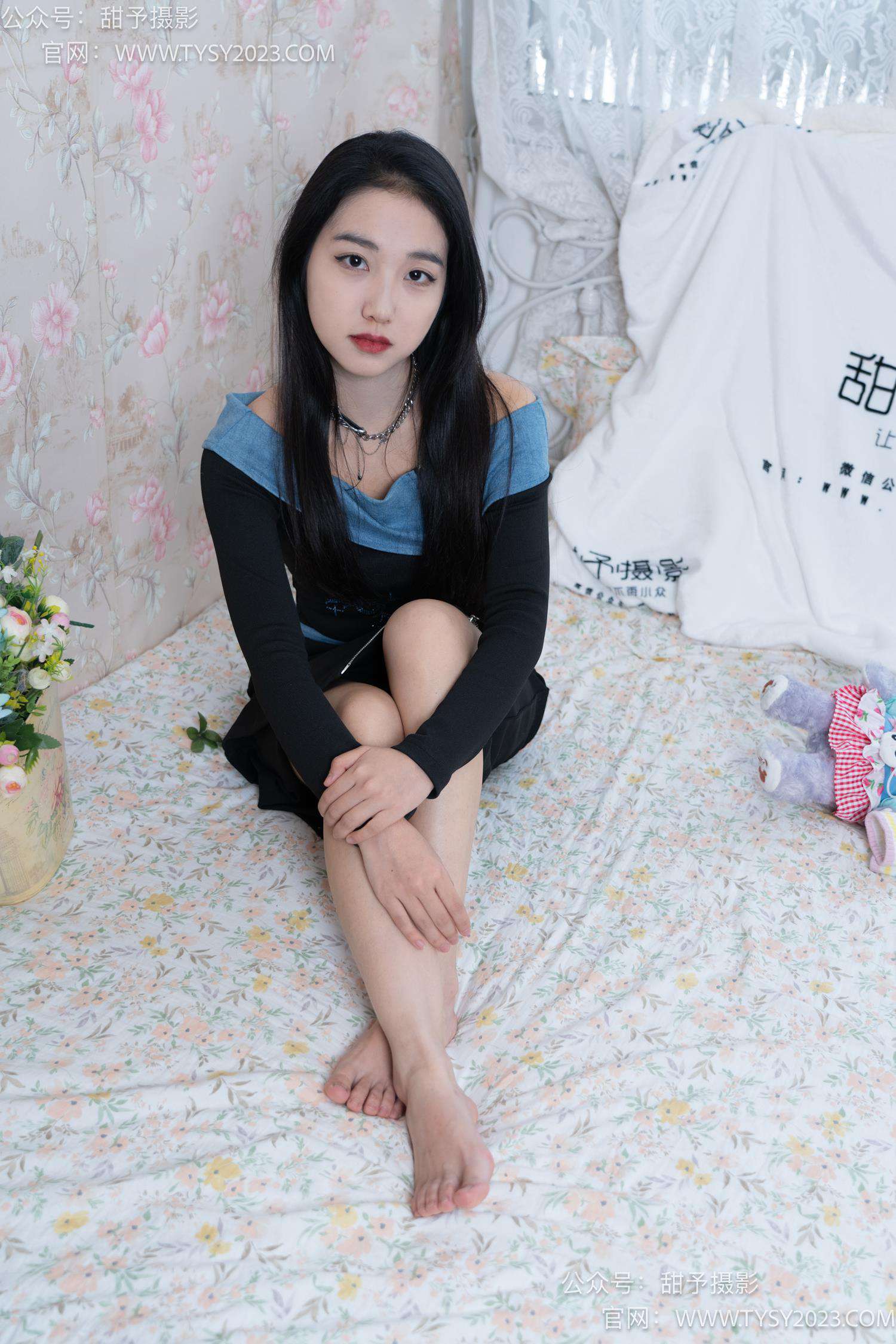 图片[110]-甜予摄影 NO.055 筱筱-板鞋、白棉袜、裸足[116P] – 速更版-美库