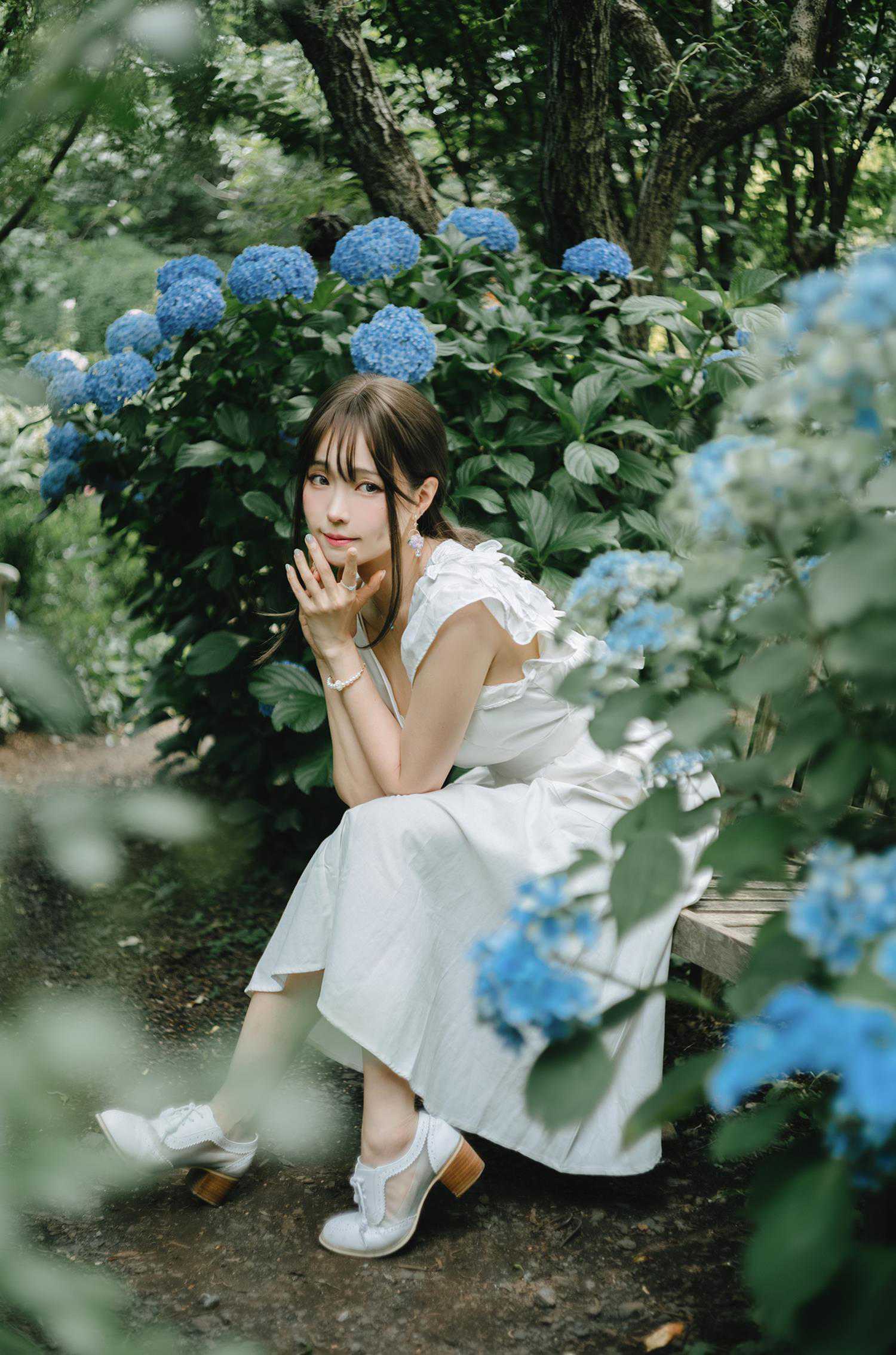 图片[17]-Ely_eee(ElyEE子)  – Rainy Season 雨季繡球花[31P] – 速更版-美库