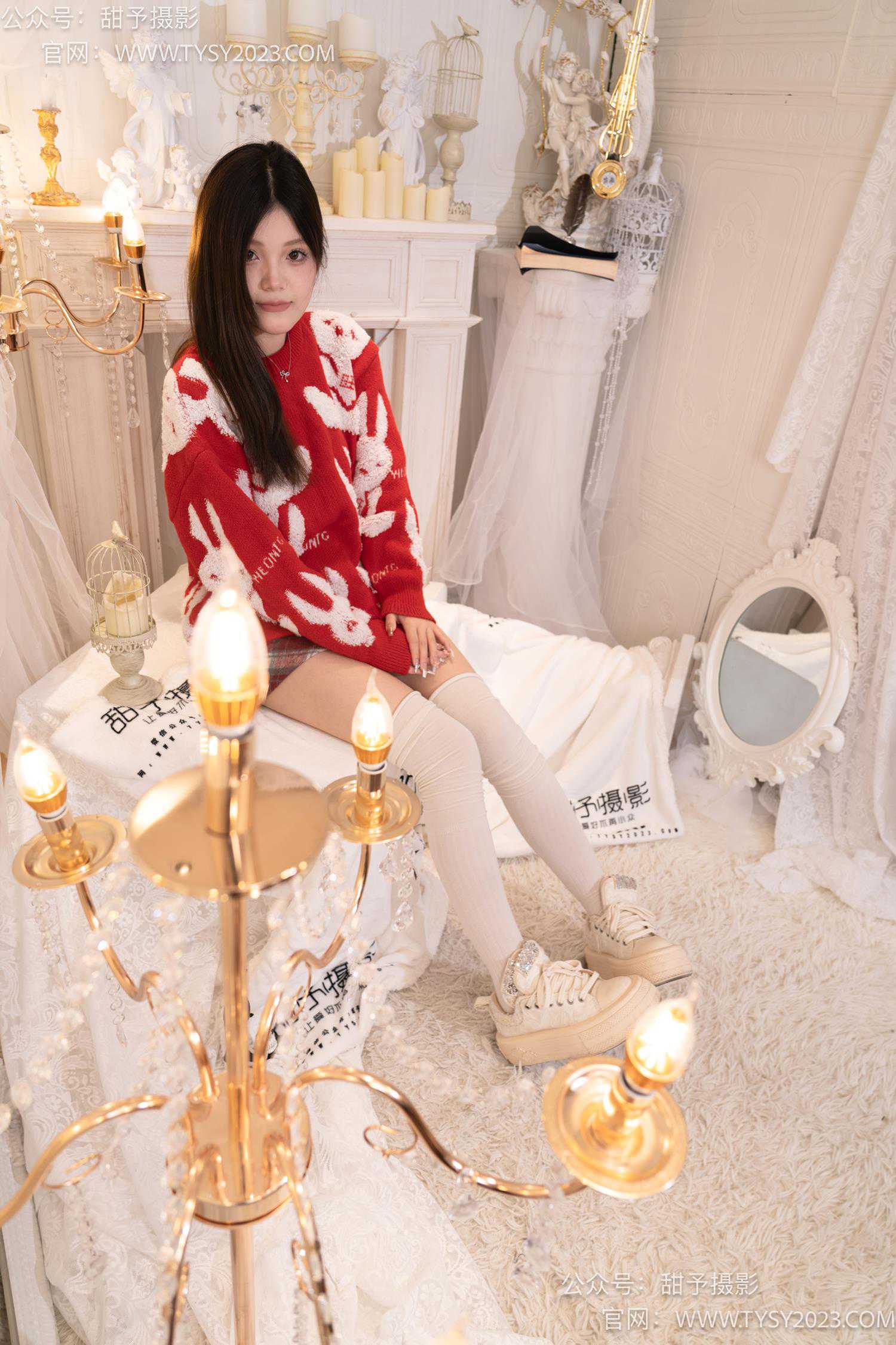 图片[33]-甜予摄影 NO.058 小熊-板鞋、过膝白棉袜、过膝薄白丝[128P] – 速更版-美库