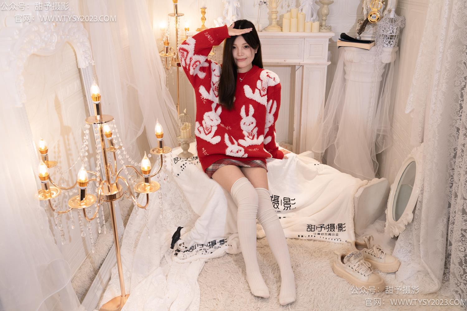 图片[50]-甜予摄影 NO.058 小熊-板鞋、过膝白棉袜、过膝薄白丝[128P] – 速更版-美库